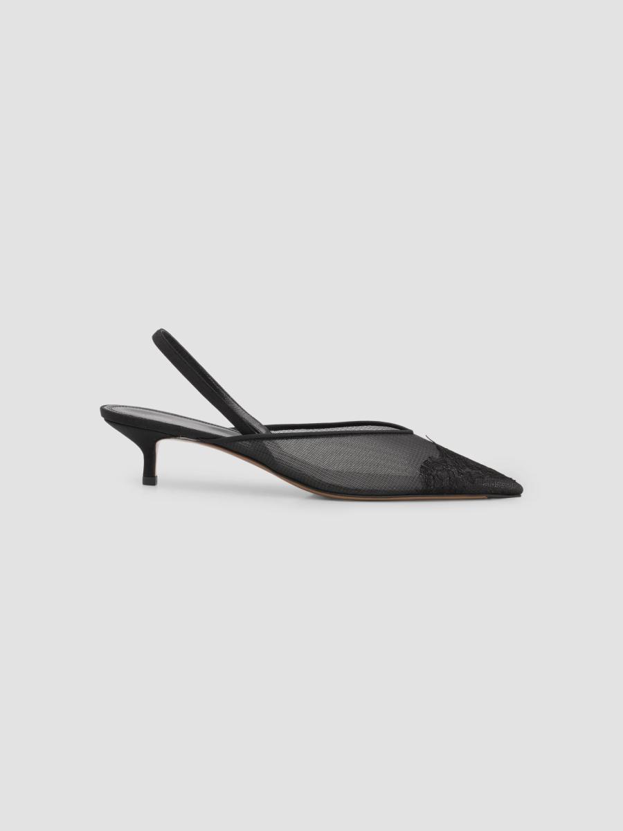 Neous Women's Irena 40mm Lace Slingback Pumps In Black