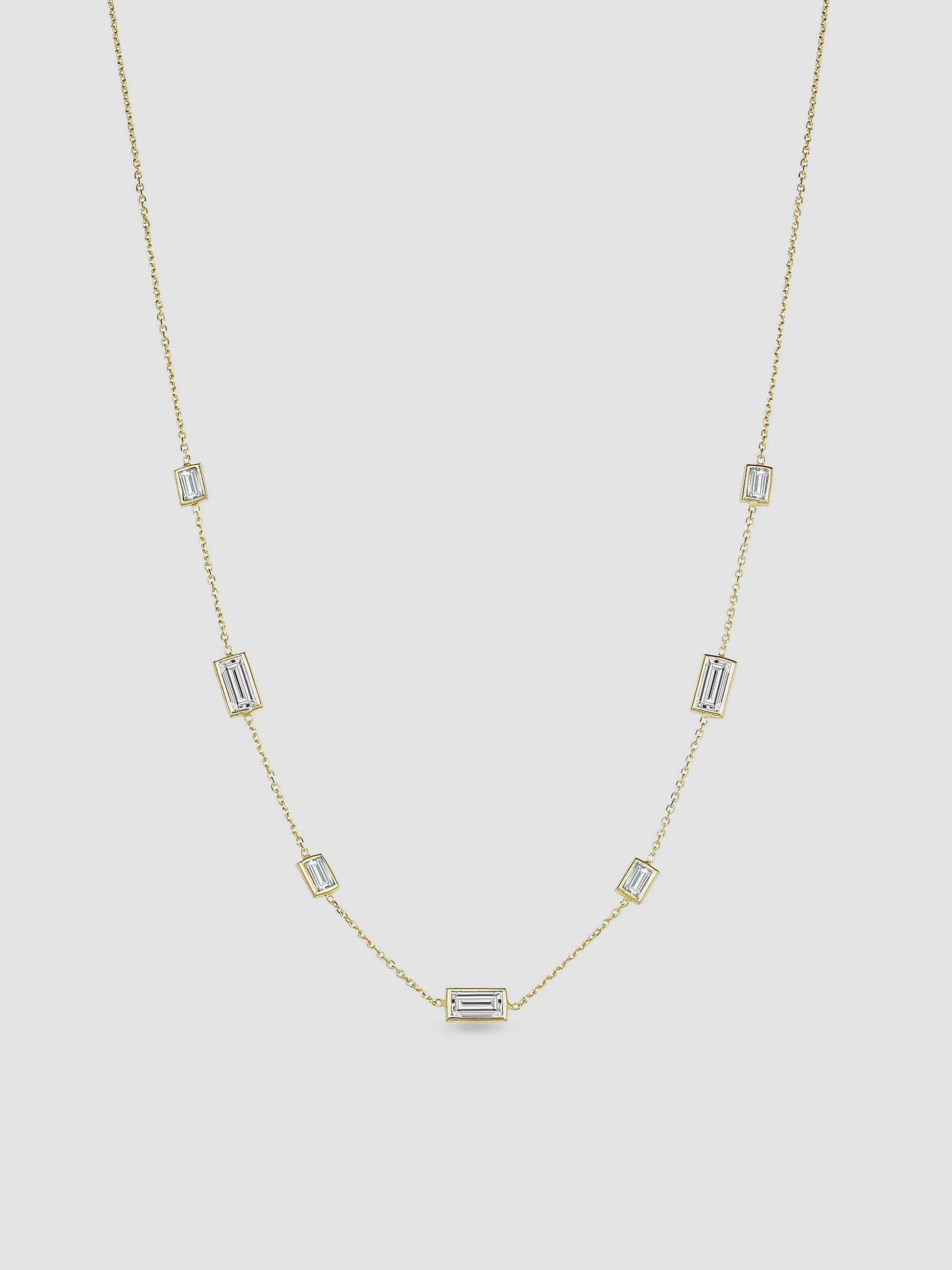 Oradina Women's 14K Yellow Gold Fresco Station Necklace - Gold