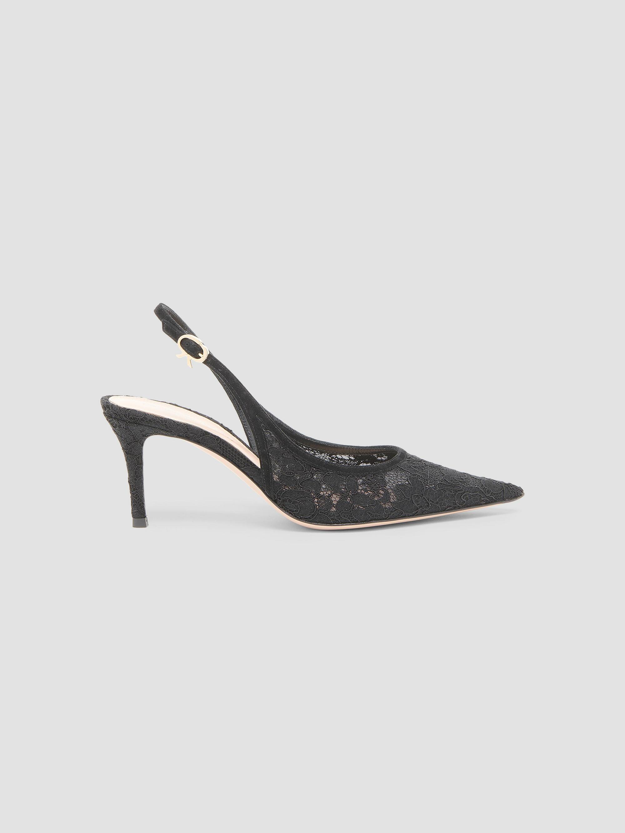 Gianvito Rossi 85MM Pailette-Embellished Suede Stiletto Mules