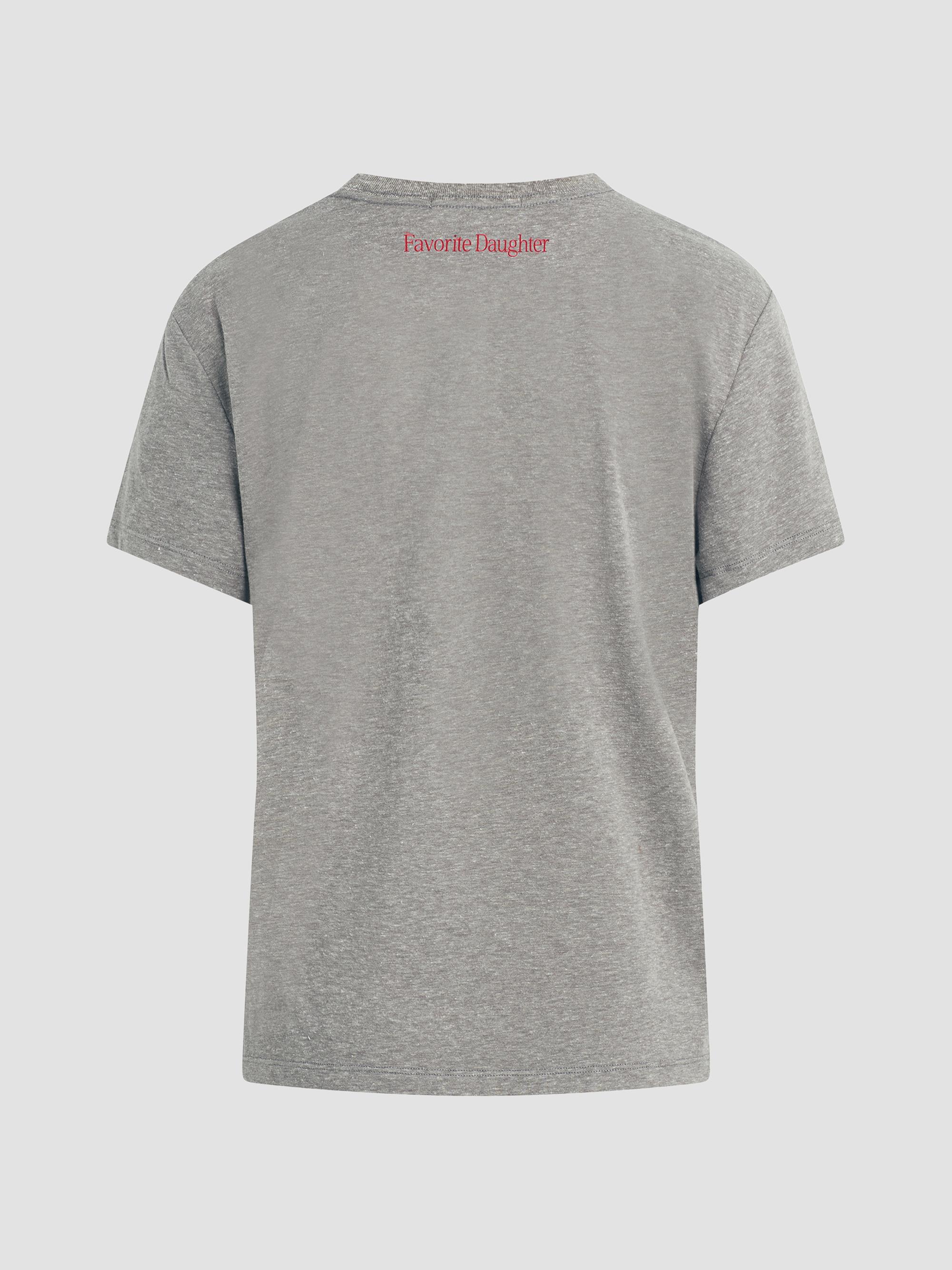 Favorite Daughter Women's The Go Sports Graphic Crewneck T-Shirt - Heather Grey Rouge | Thumbnail 2