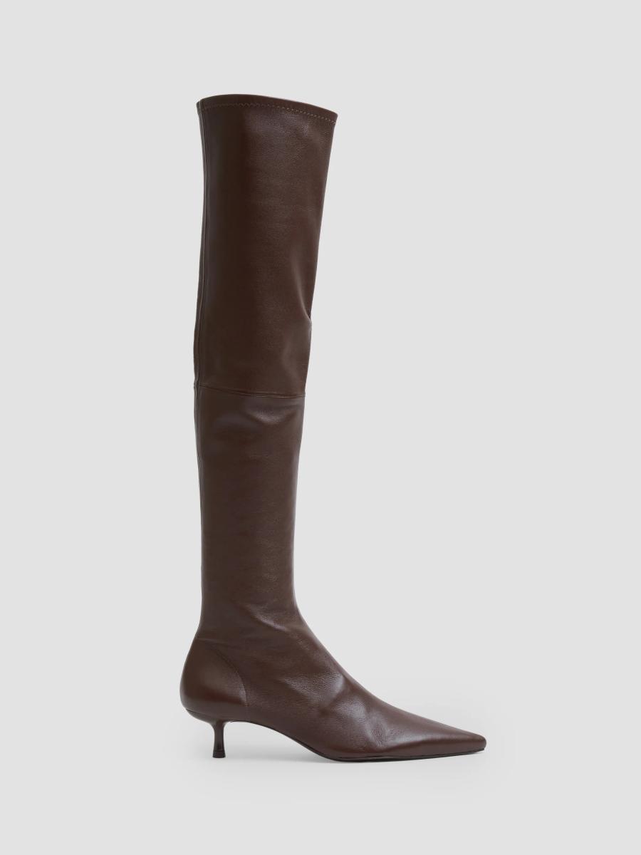Simkhai Women's Joni 45mm Leather Over-the-knee Boots In Cacao