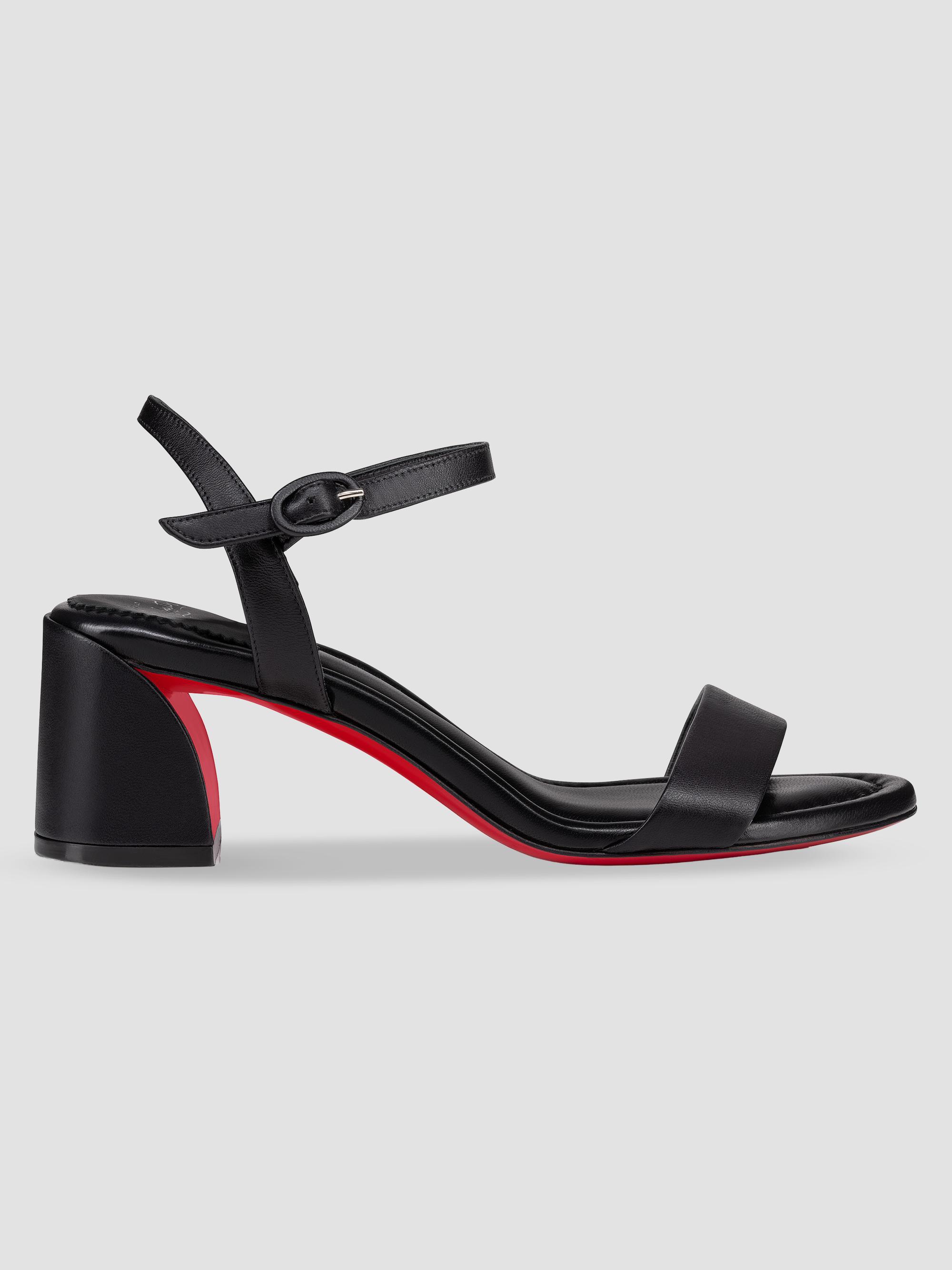 Christian Louboutin Miss Jane 55MM Leather Sandals | Saks Fifth Avenue
