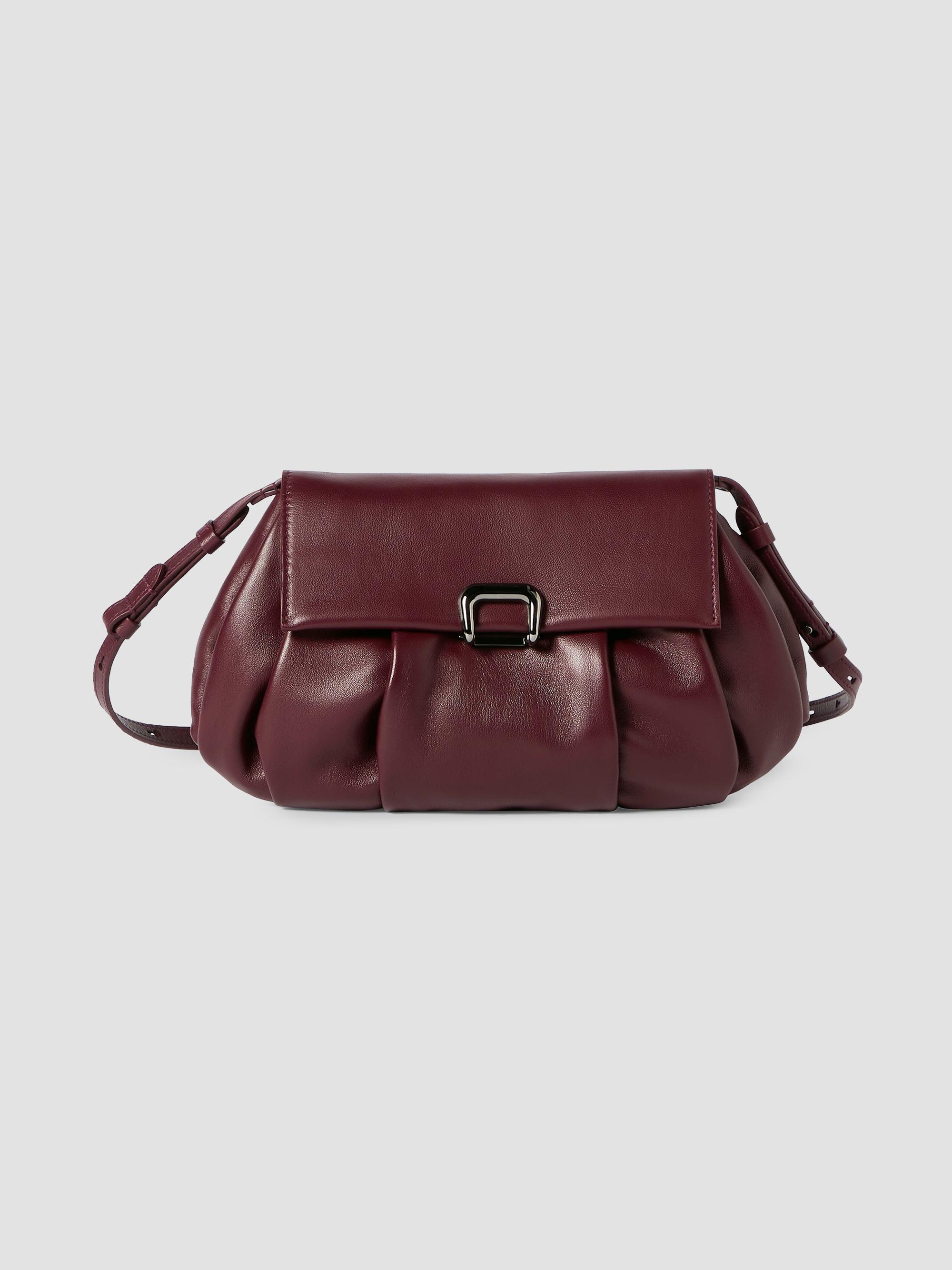 Brunello Cucinelli Women's Boule Crossbody Bag in Nappa Leather - Burgundy | Thumbnail 6