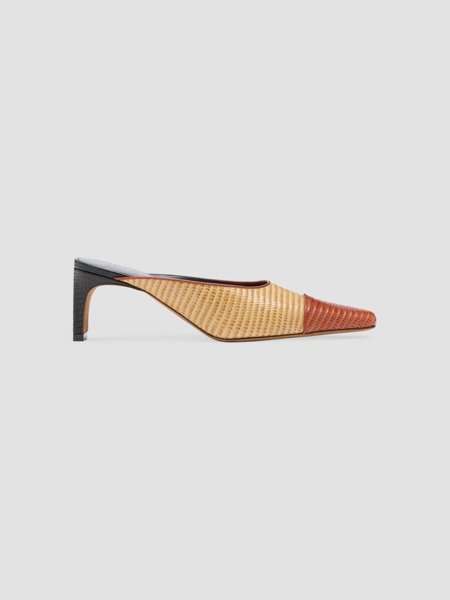 Ulla Johnson Women's Carlyle Spotted Calf Hair Mules In Bisque