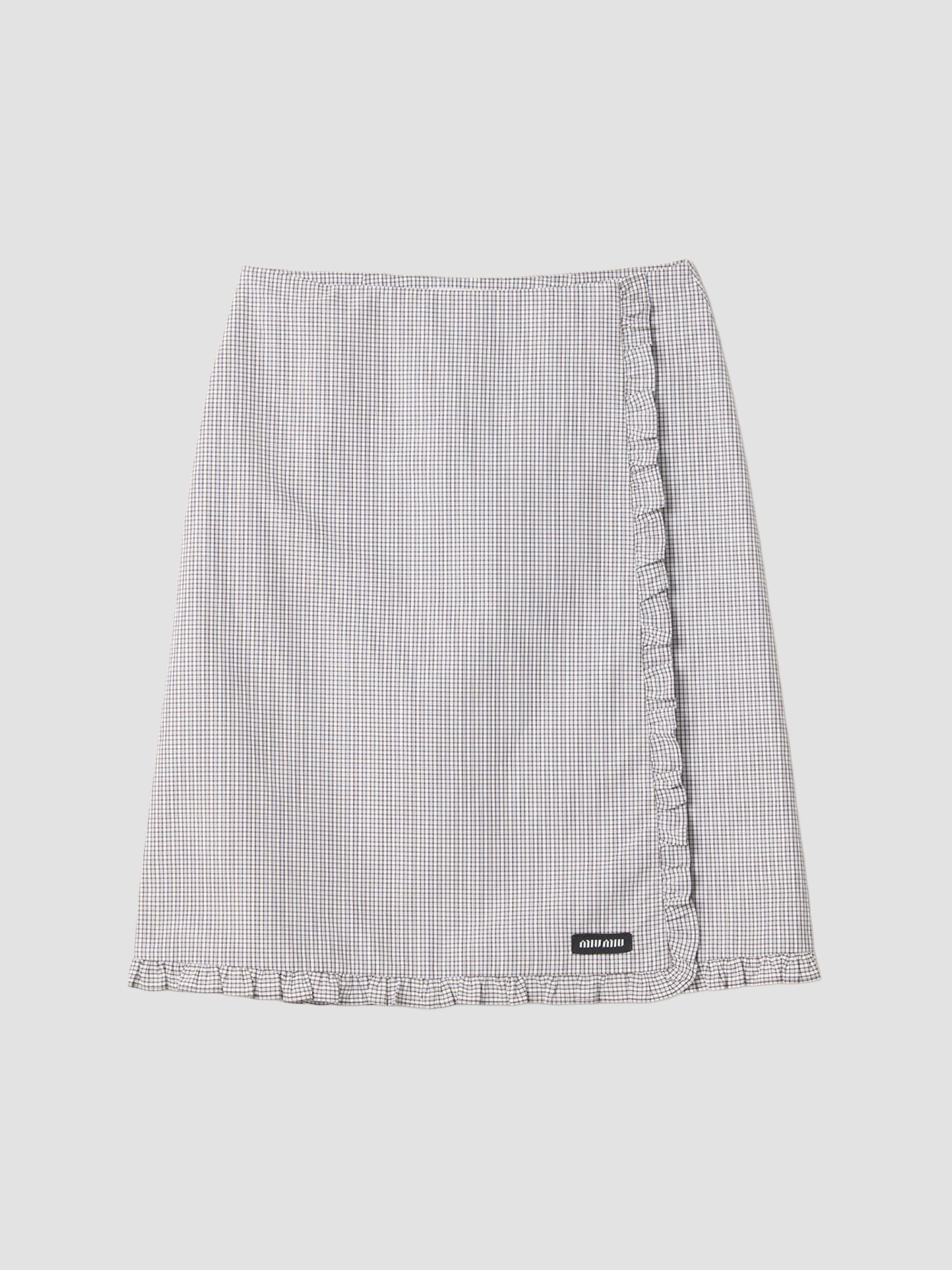 スカート Miu Miu Skirt Miu Miu Poplin Skirt | Saks Fifth Avenue