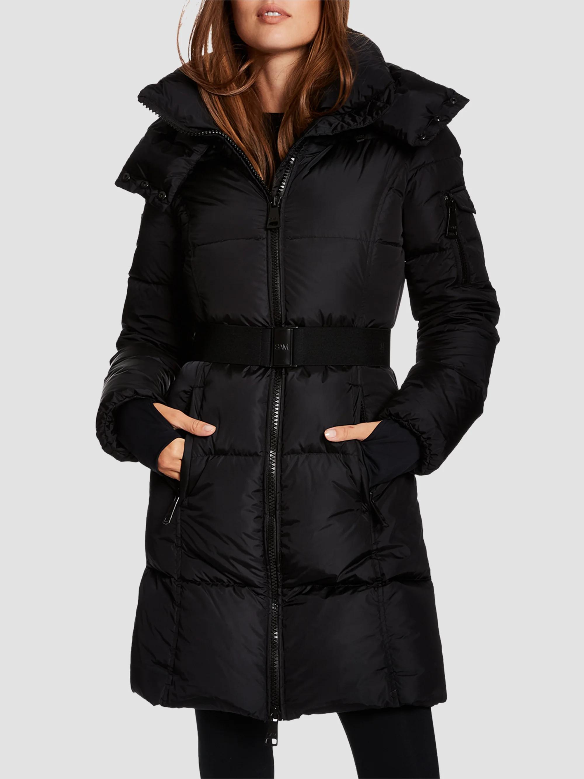 SAM. Noho Belted Matte Shell Down Puffer Coat | Saks Fifth Avenue