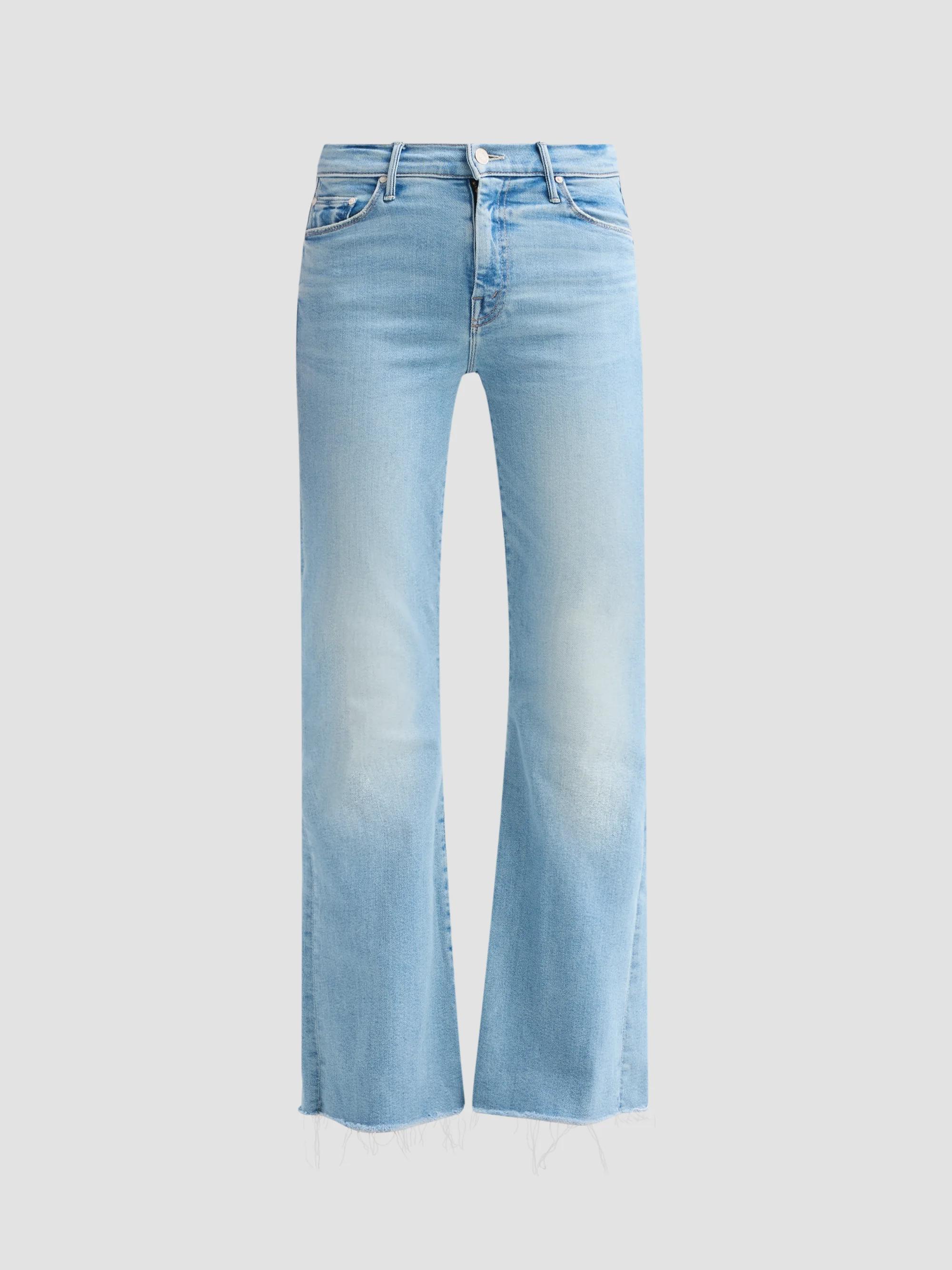 MOTHER The Tomcat High-Rise Straight Distressed Jeans | Saks Fifth