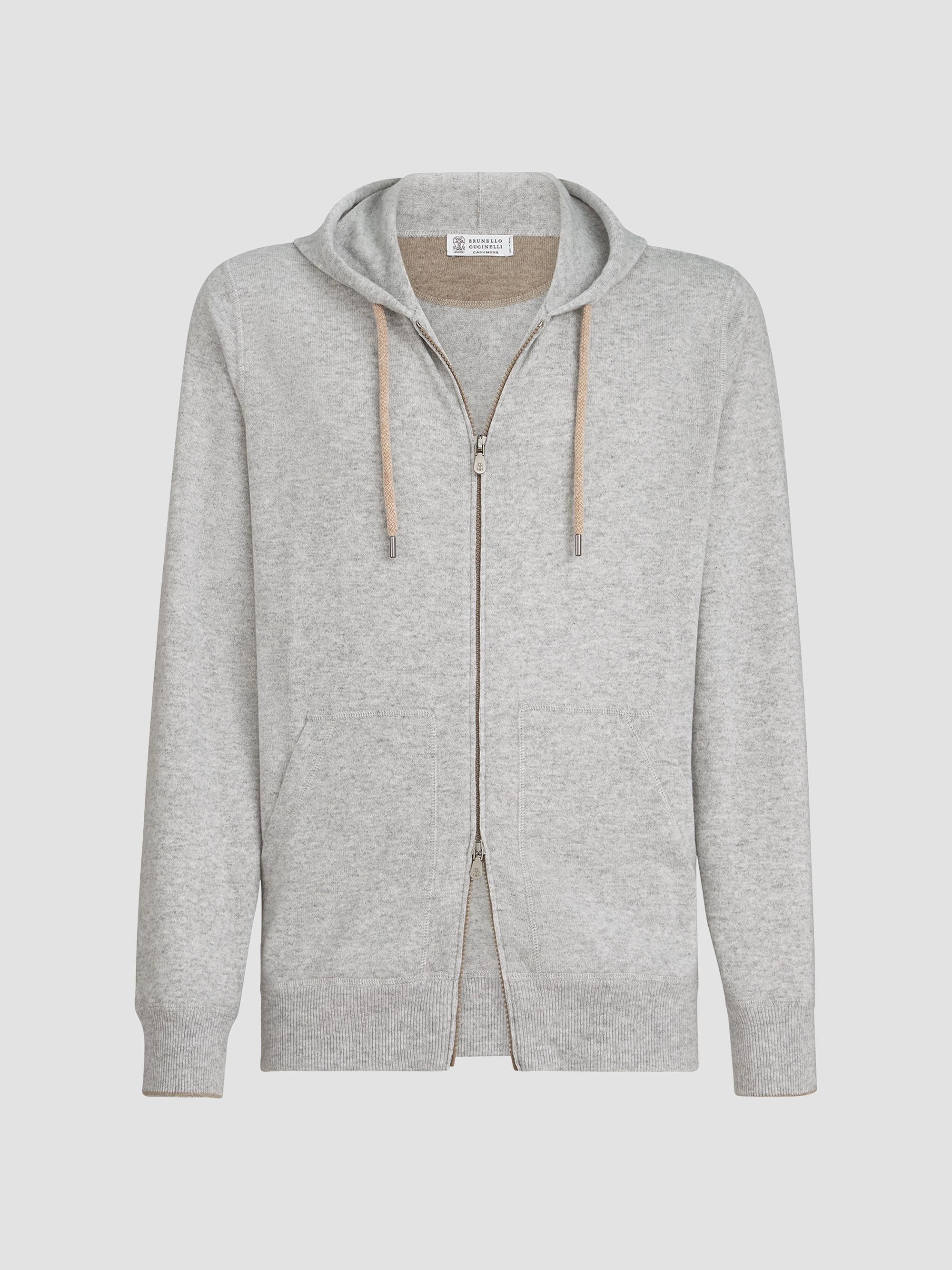 Brunello Cucinelli Cashmere and Silk High-Neck Cardigan | Saks