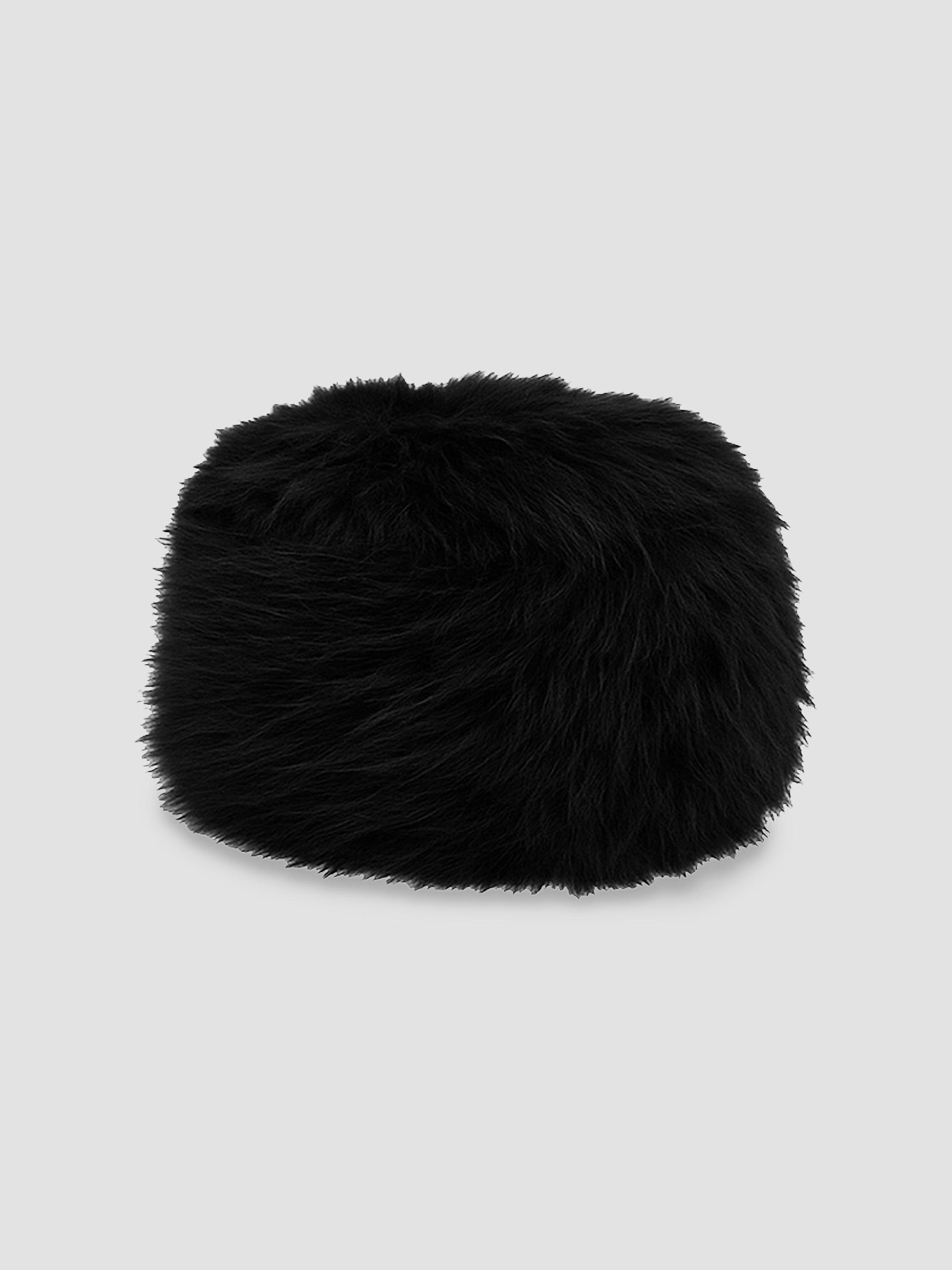 Ganni Women's Faux-Fur Cotton Beanie - Pink Nectar | Thumbnail 2