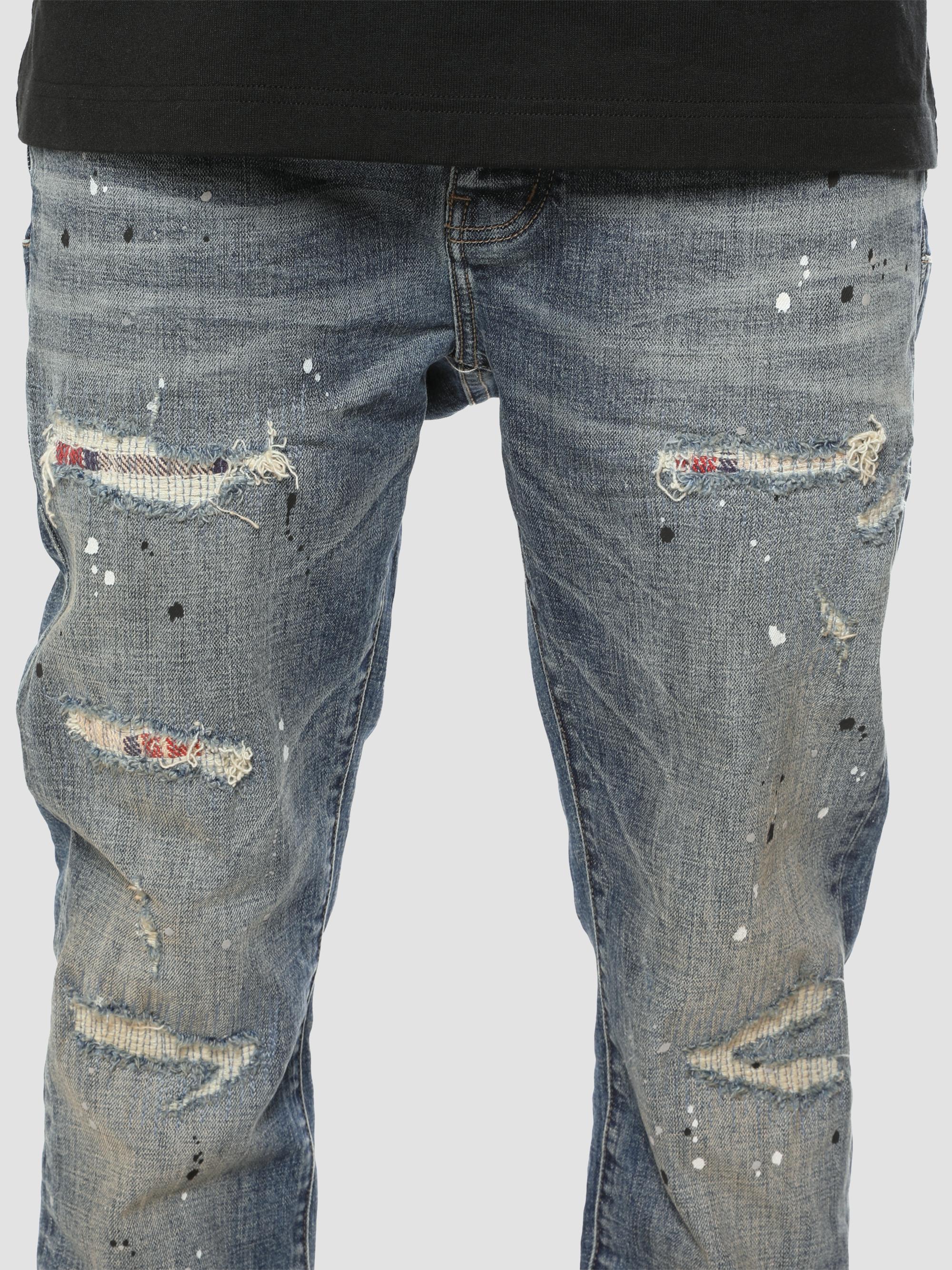 Purple Brand Paint Repair Skinny Jeans | Saks Fifth Avenue