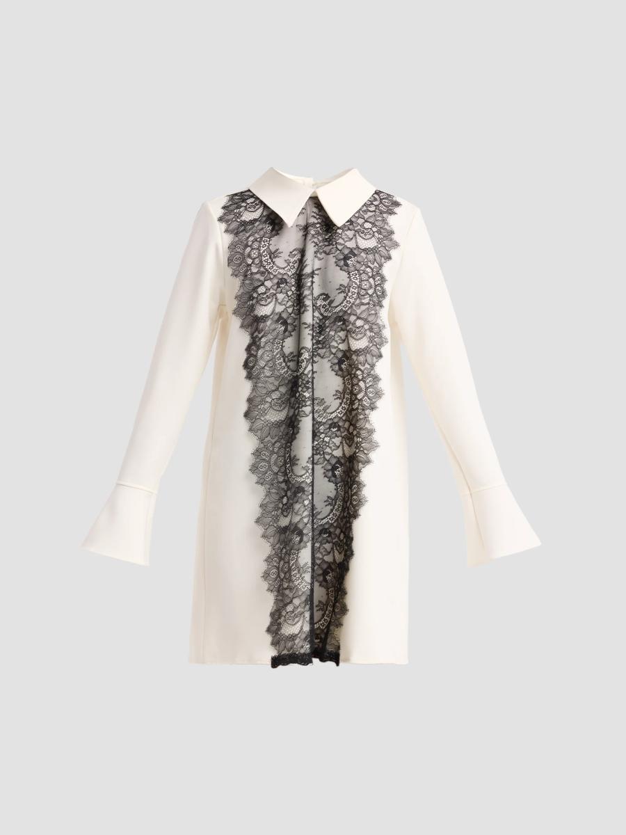 ALÉMAIS Phyllis Lace Mini Dress | Saks Fifth Avenue