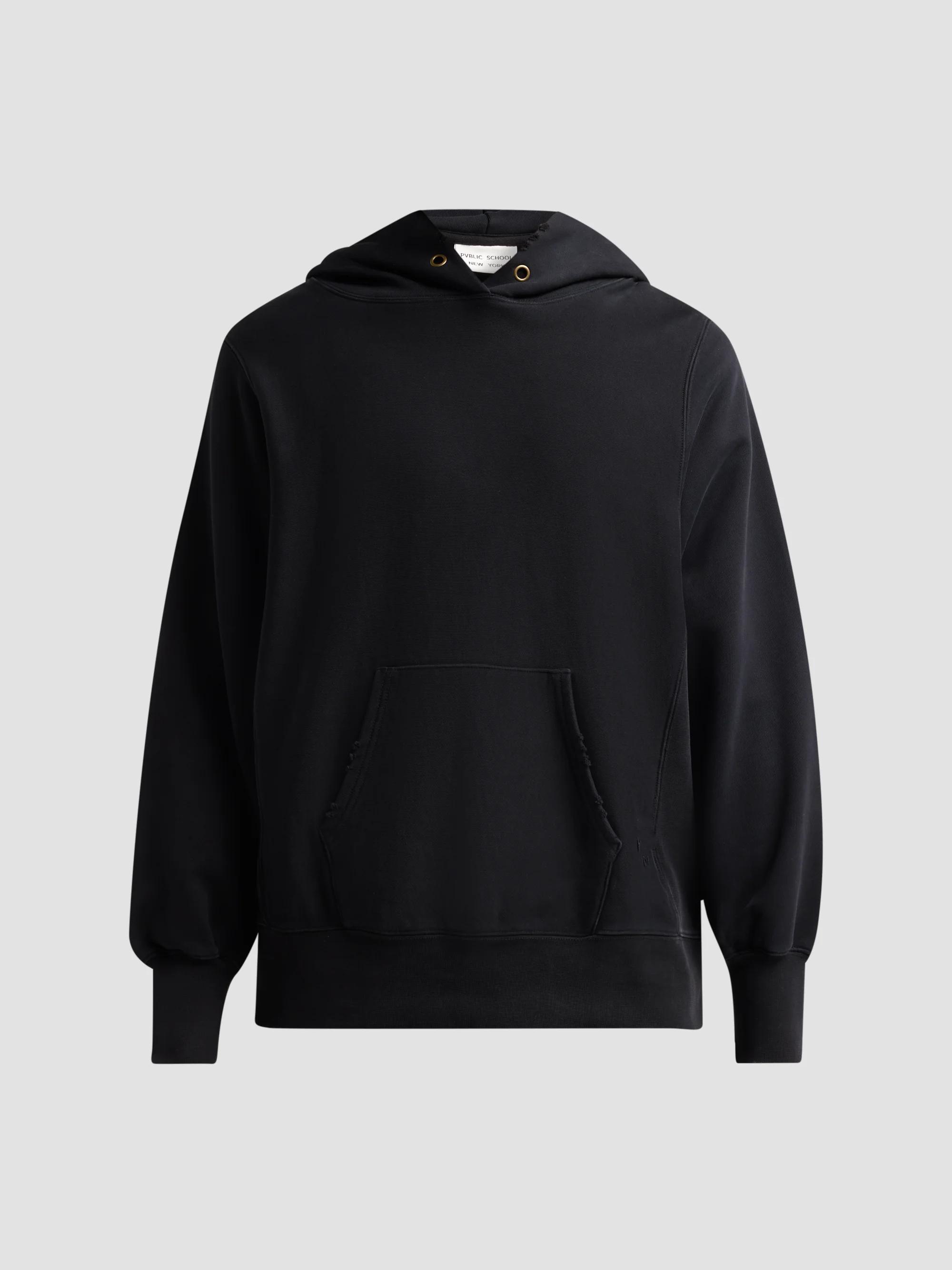 LOEWE Leather Patch Pocket & Wool Zip-Front Hoodie | Saks Fifth Avenue
