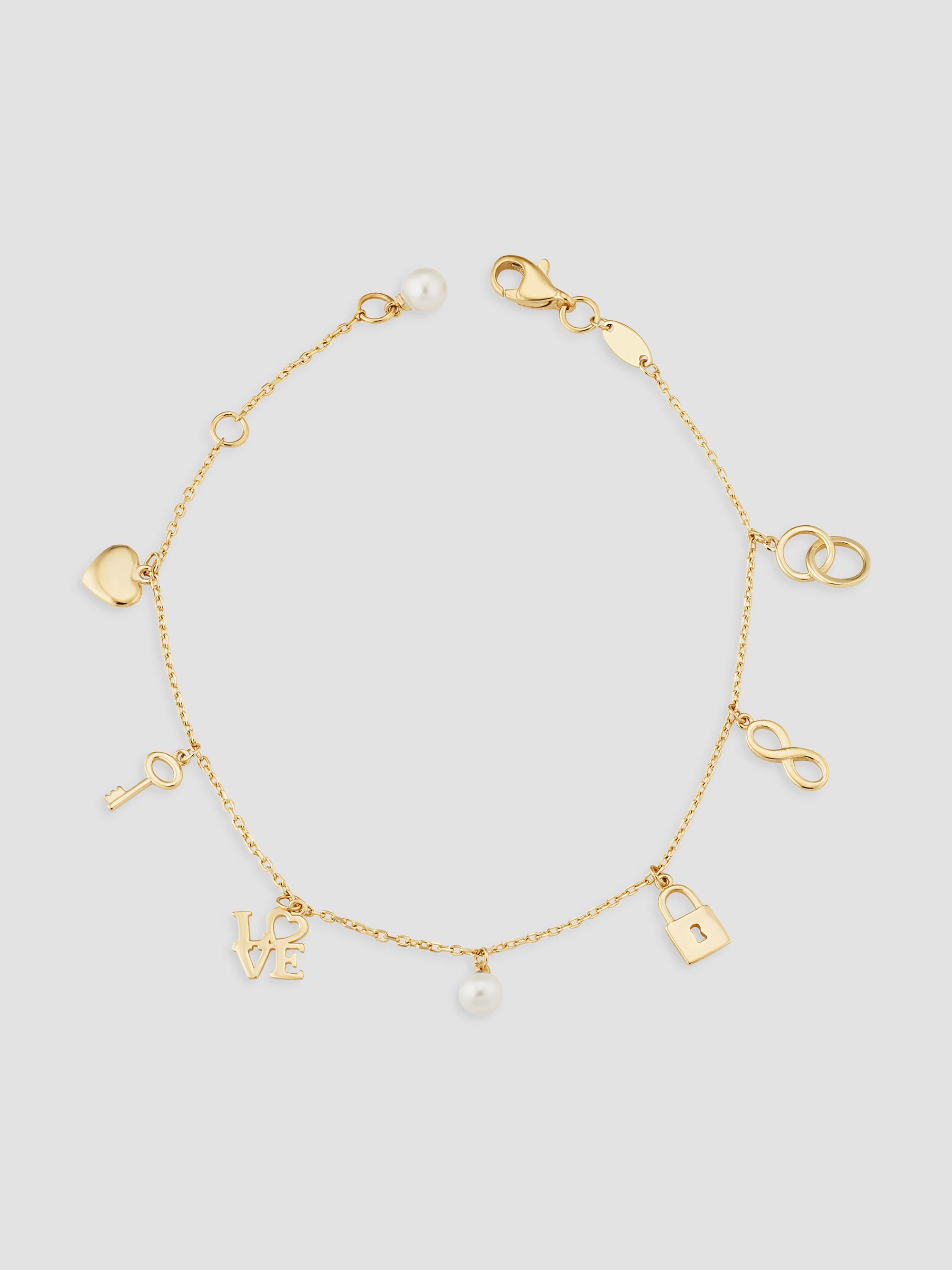Saint Laurent Opyum Heart Charm Bracelet In Metal | Saks Fifth Avenue