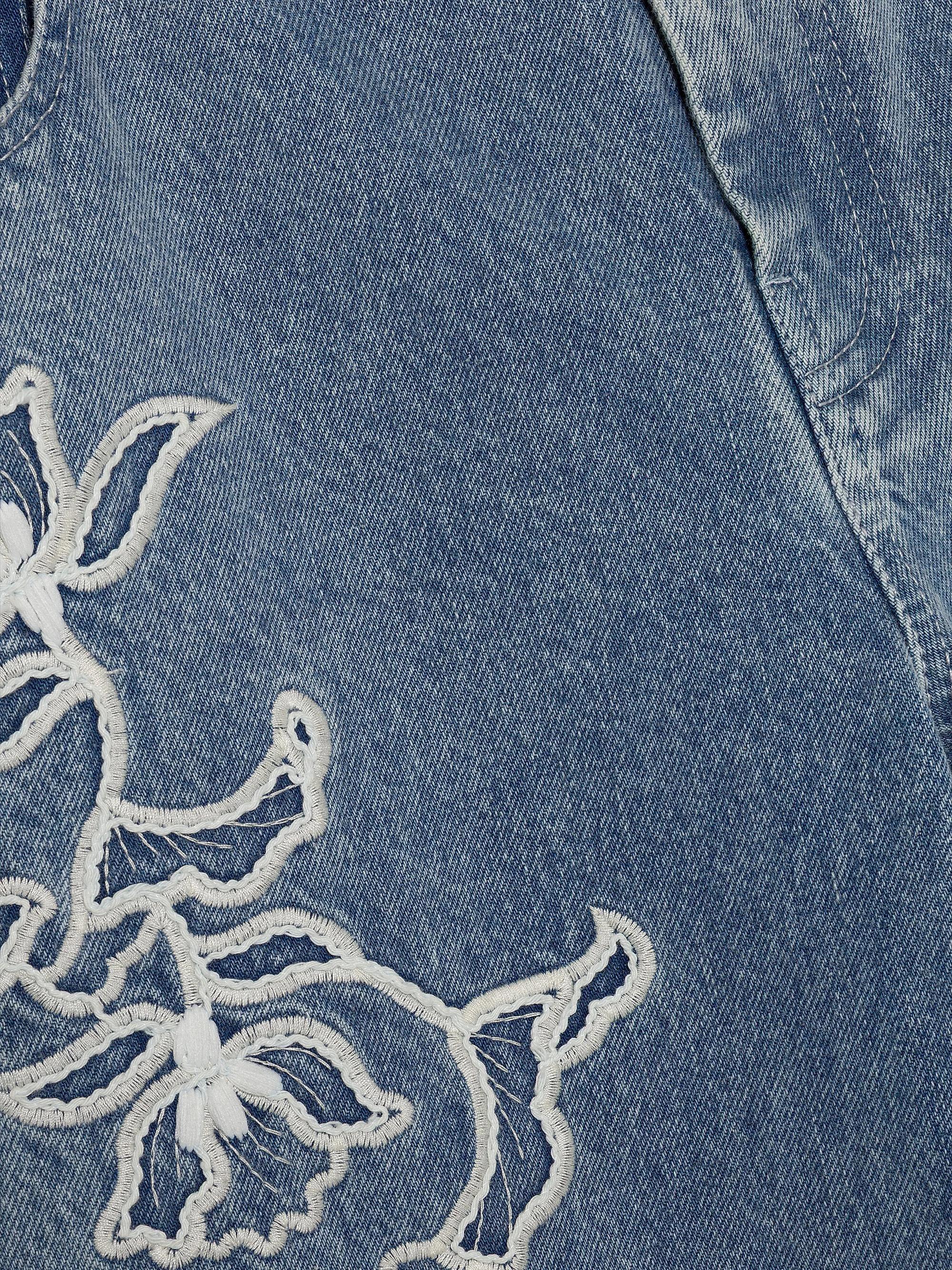 SIMKHAI Porter Embroidered Jeans | Saks Fifth Avenue