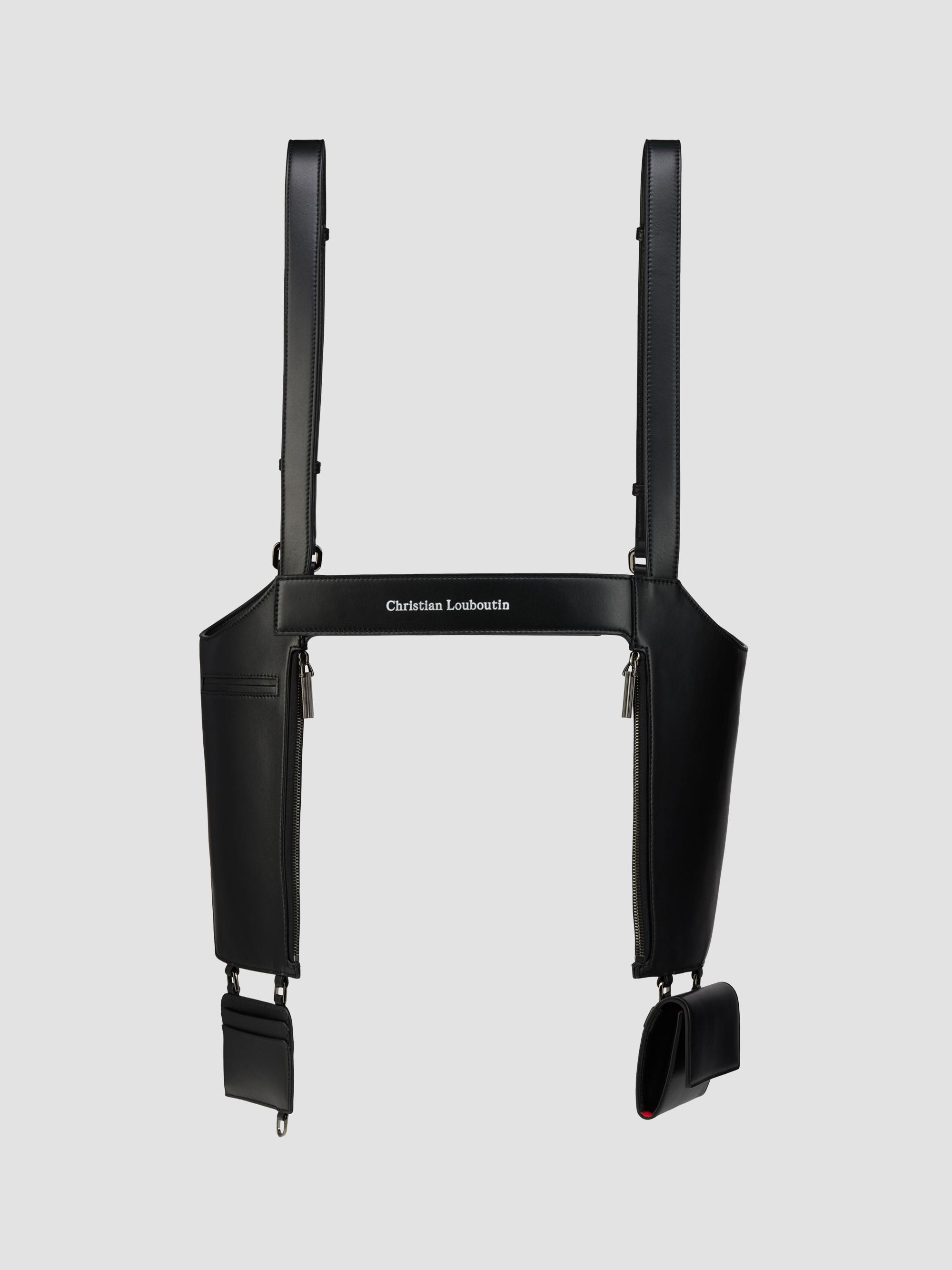 Christian Louboutin Men's Tactical Leather Harness Bag - Black | Thumbnail 7