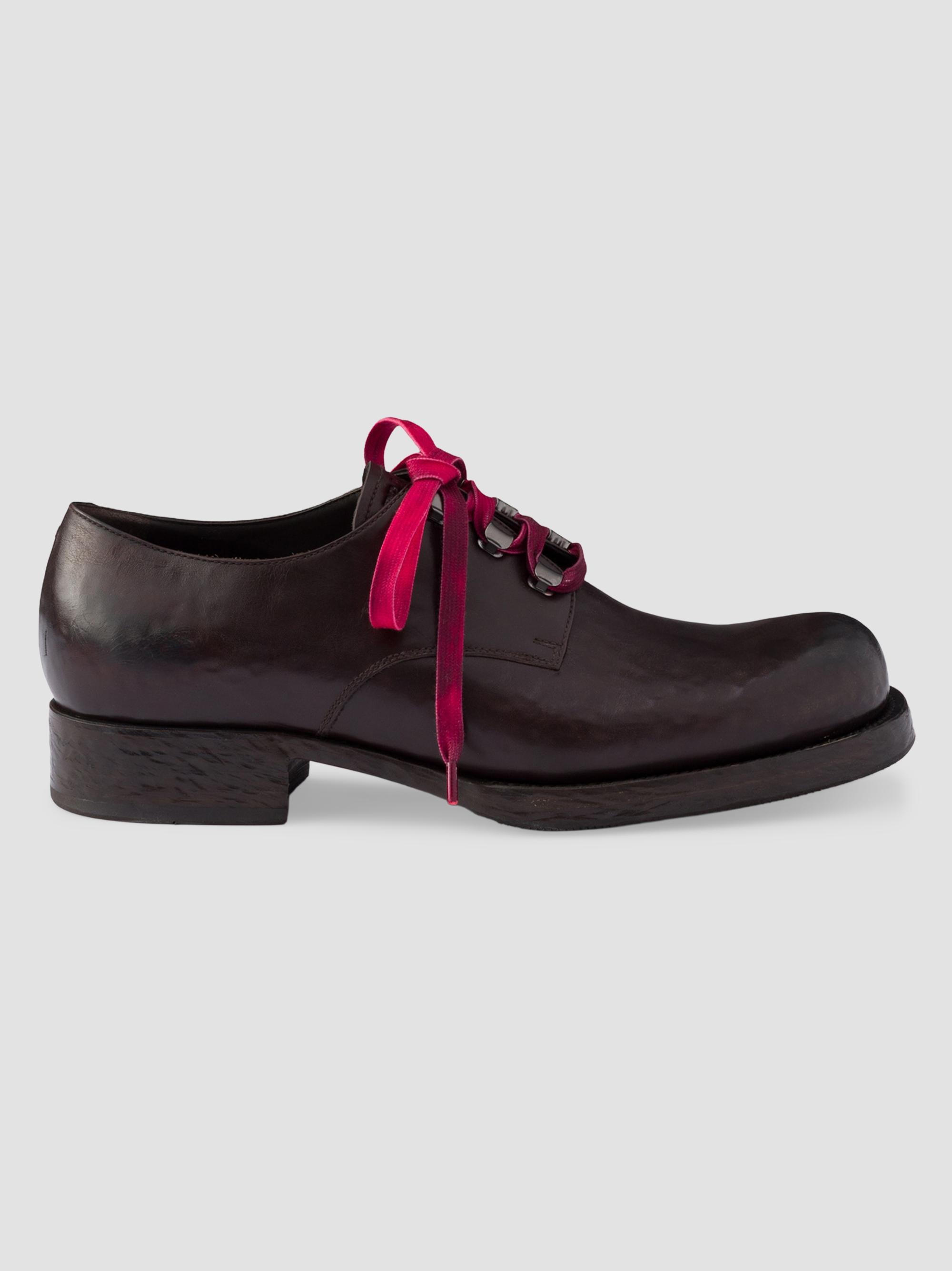 Prada Brushed Leather Lace-Up Shoes | Saks Fifth Avenue