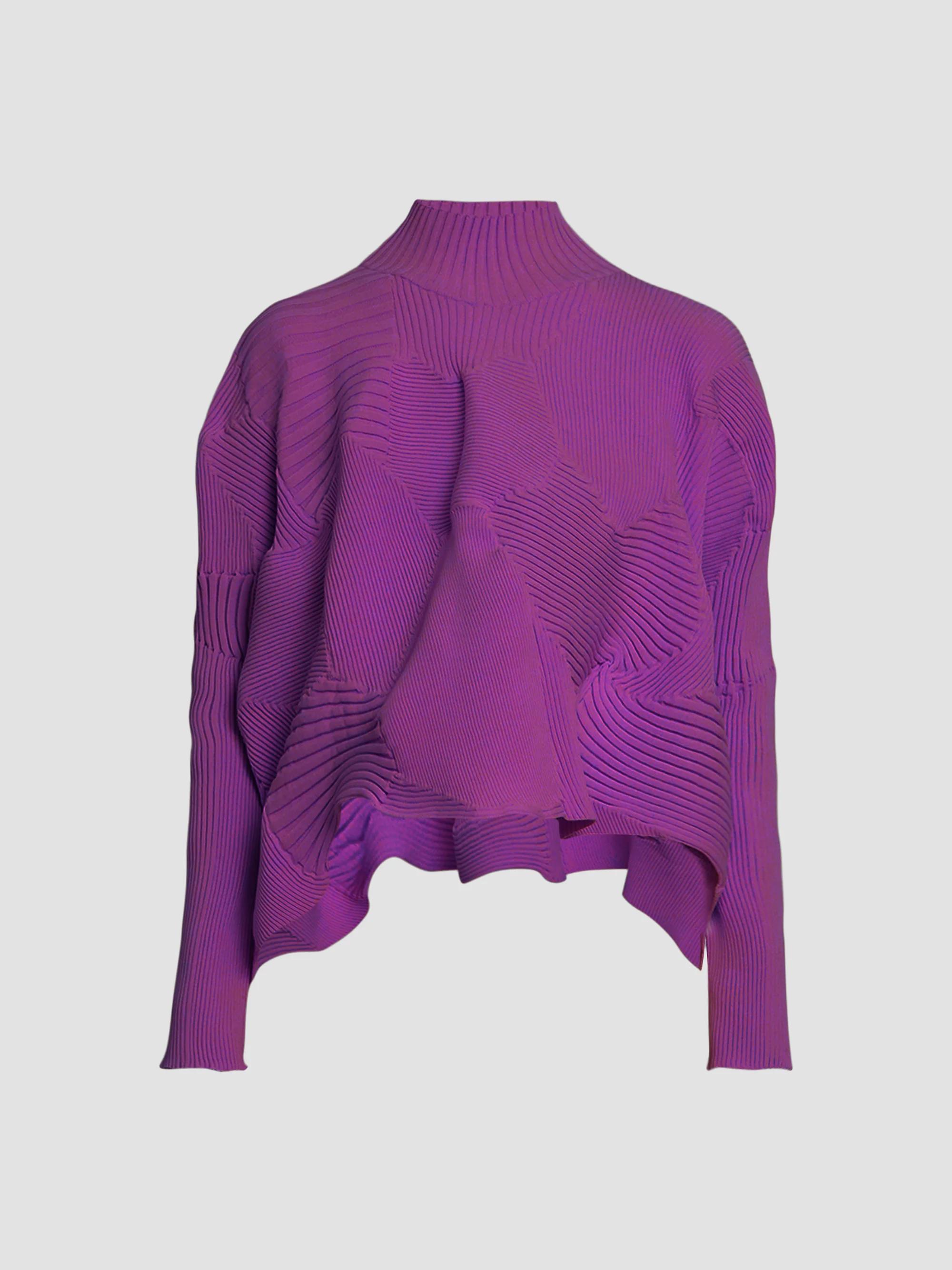 isseymiyake シフォンツイスト パープル Issey Miyake Chiffon Twist Plissé Shirt | Saks Fifth Avenue
