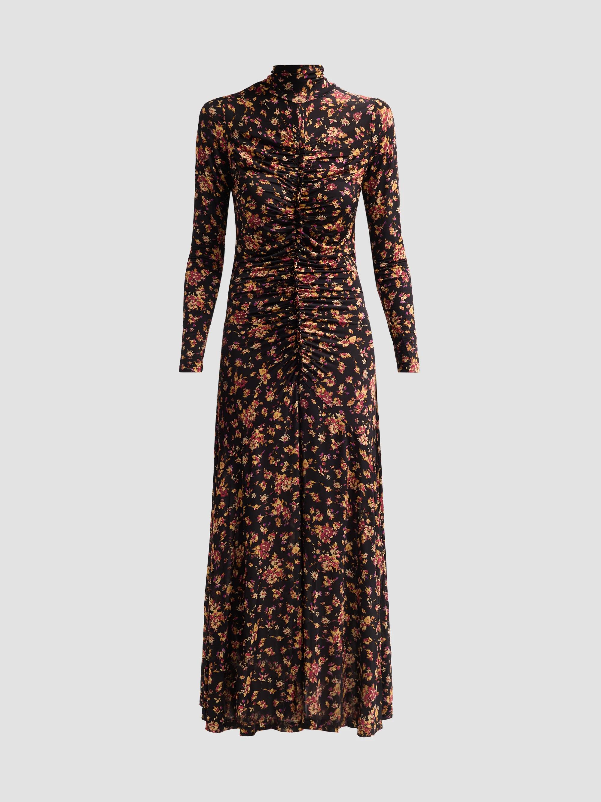 Zadig & Voltaire Rozom Soft Crinkle Roses Minidress | Saks Fifth