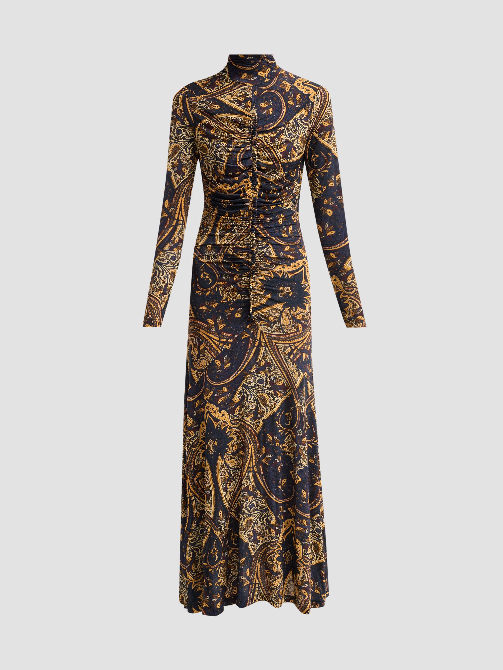 Ida Gathered Seam Maxi Dress