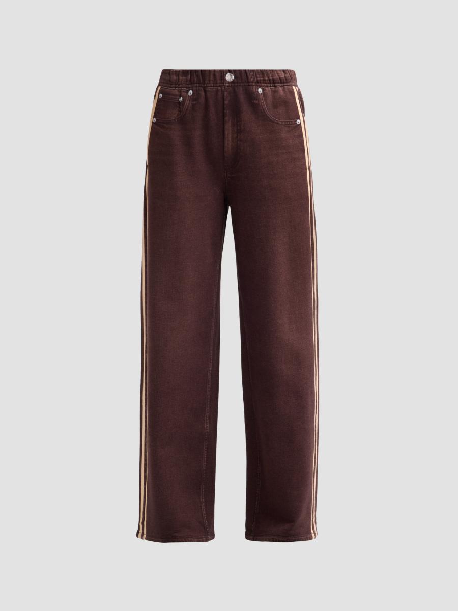 Rag & Bone Women's Miramar Terry Track Pants In Chocolate