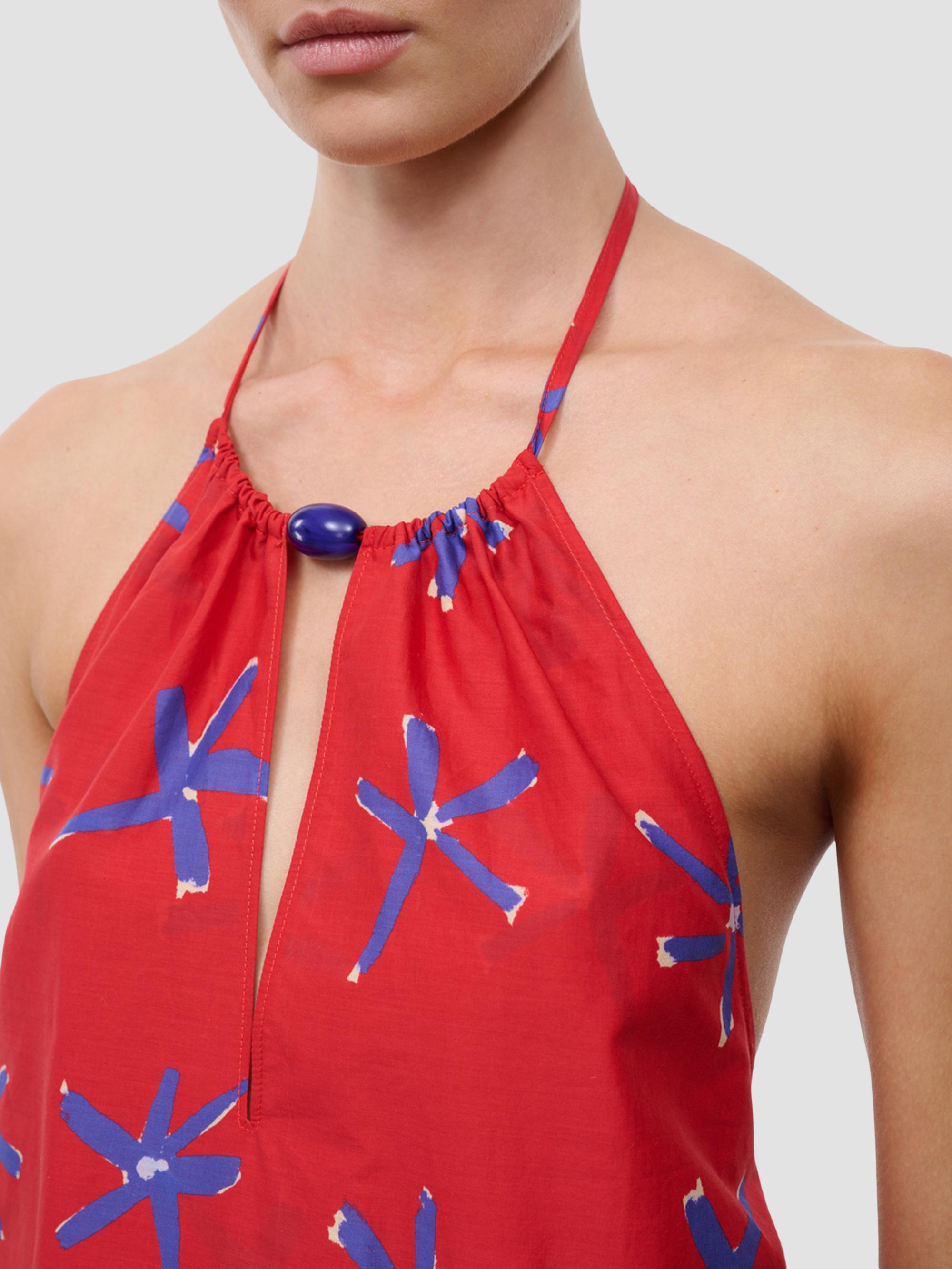 dani halter mini dress STAUD, in Painted Foulard, Size Large Ramy brook
