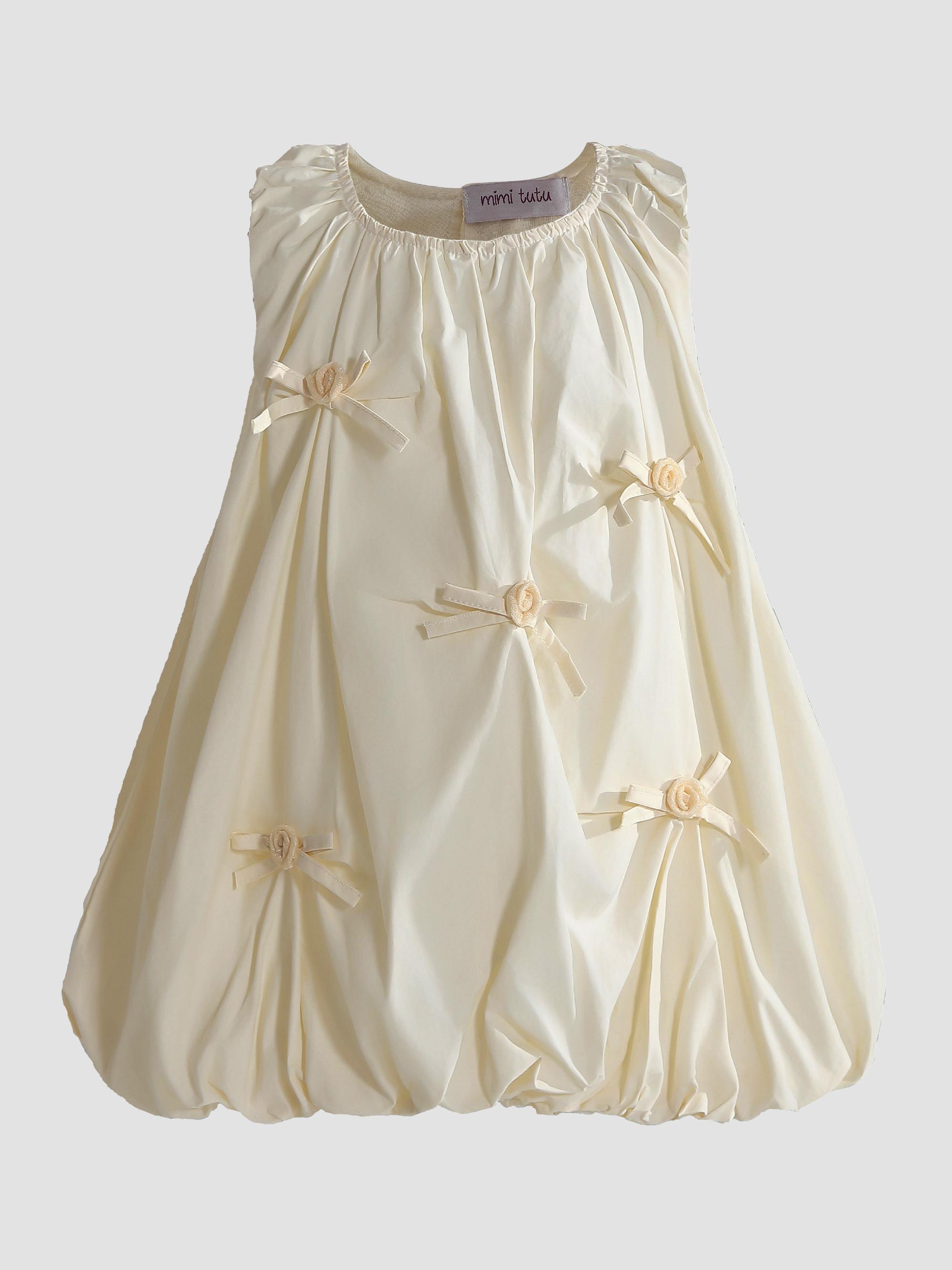 cream colored dress toddler Love n Joy Baby Boho Dress - Beige