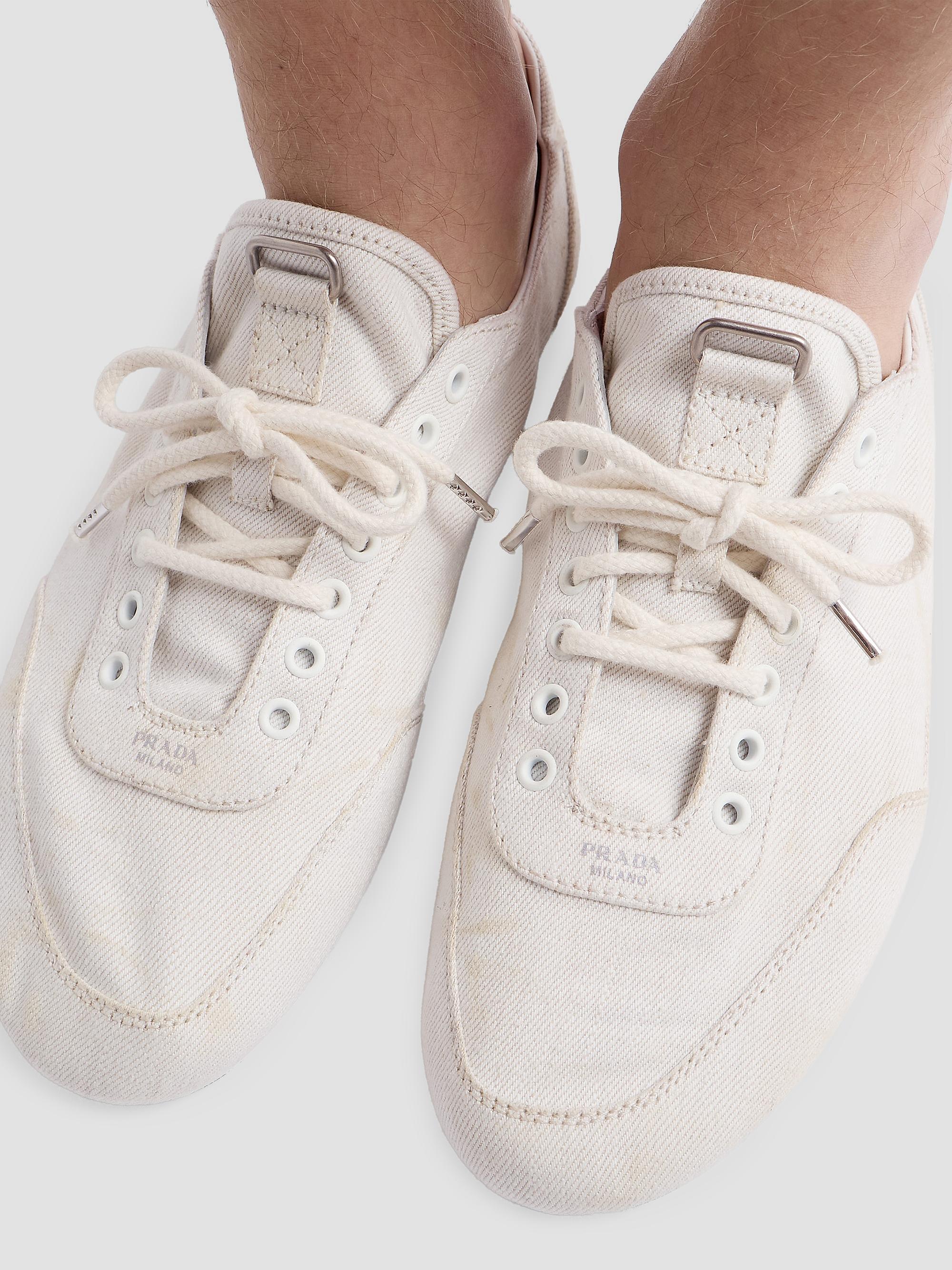 靴 PRADA 25SS collapse sneaker 8 Prada Collapse Denim Sneakers | Saks Fifth Avenue