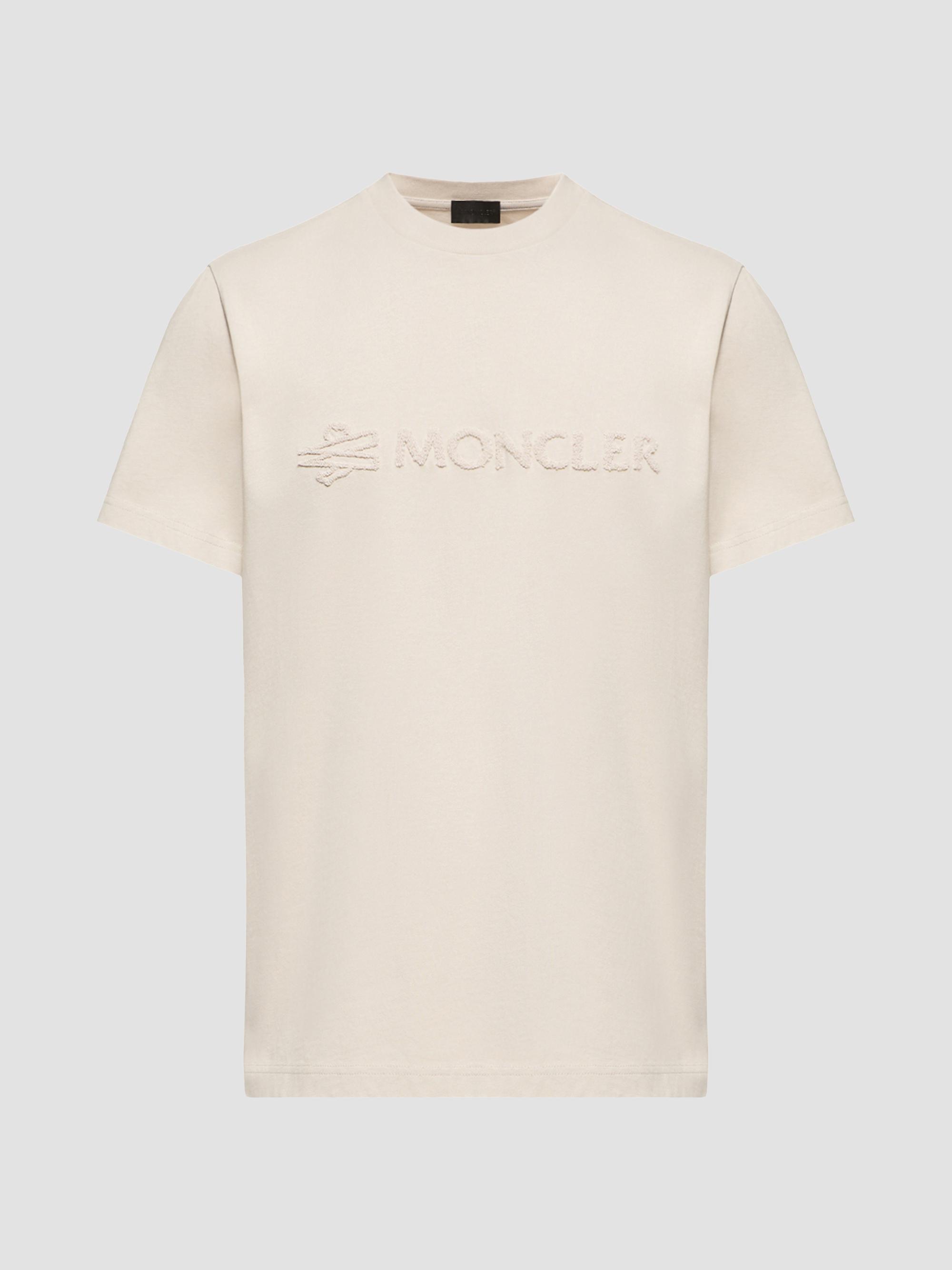 Moncler Men's Crewneck T-Shirt in Cotton - White
