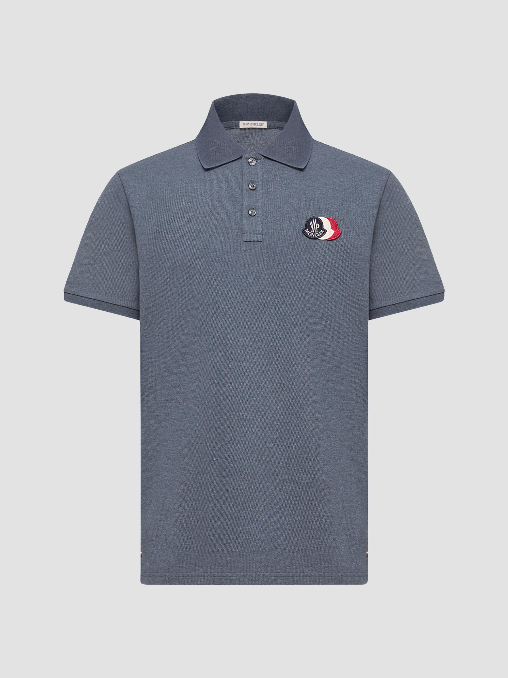 Moncler Logo Pique-Cotton Polo Shirt | Saks Fifth Avenue