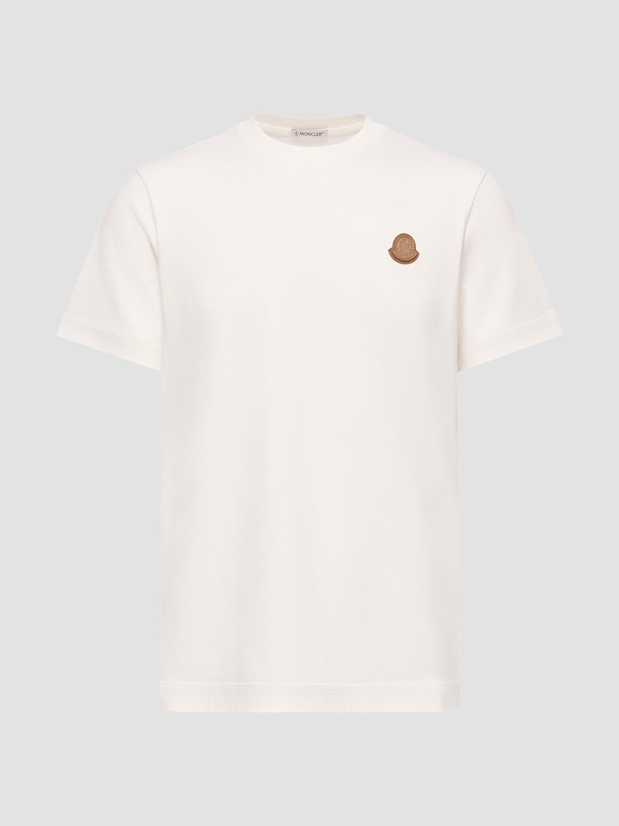 Moncler Men's Crewneck T-Shirt in Cotton - White