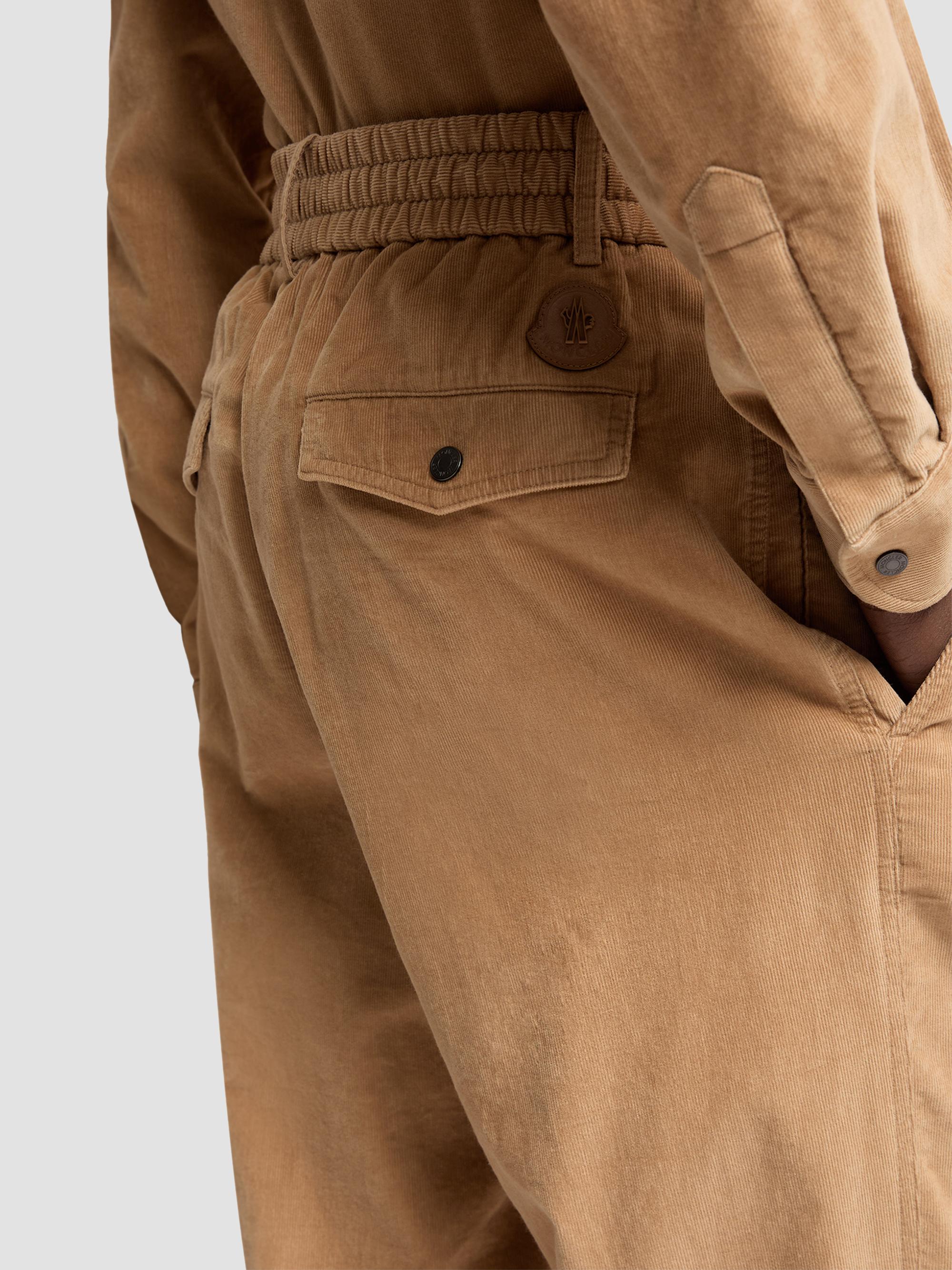 Moncler Men's Pants in Corduroy - Beige | Thumbnail 4