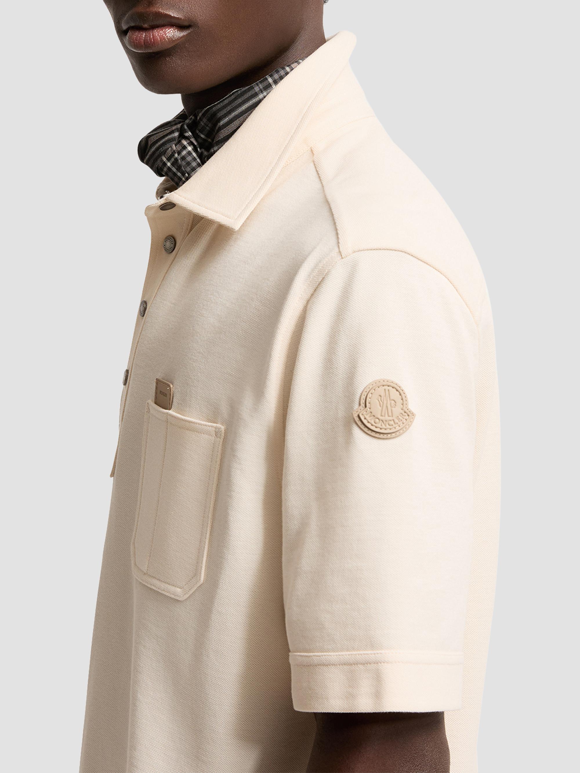 Moncler Men's Polo Shirt in Cotton - | Thumbnail 4