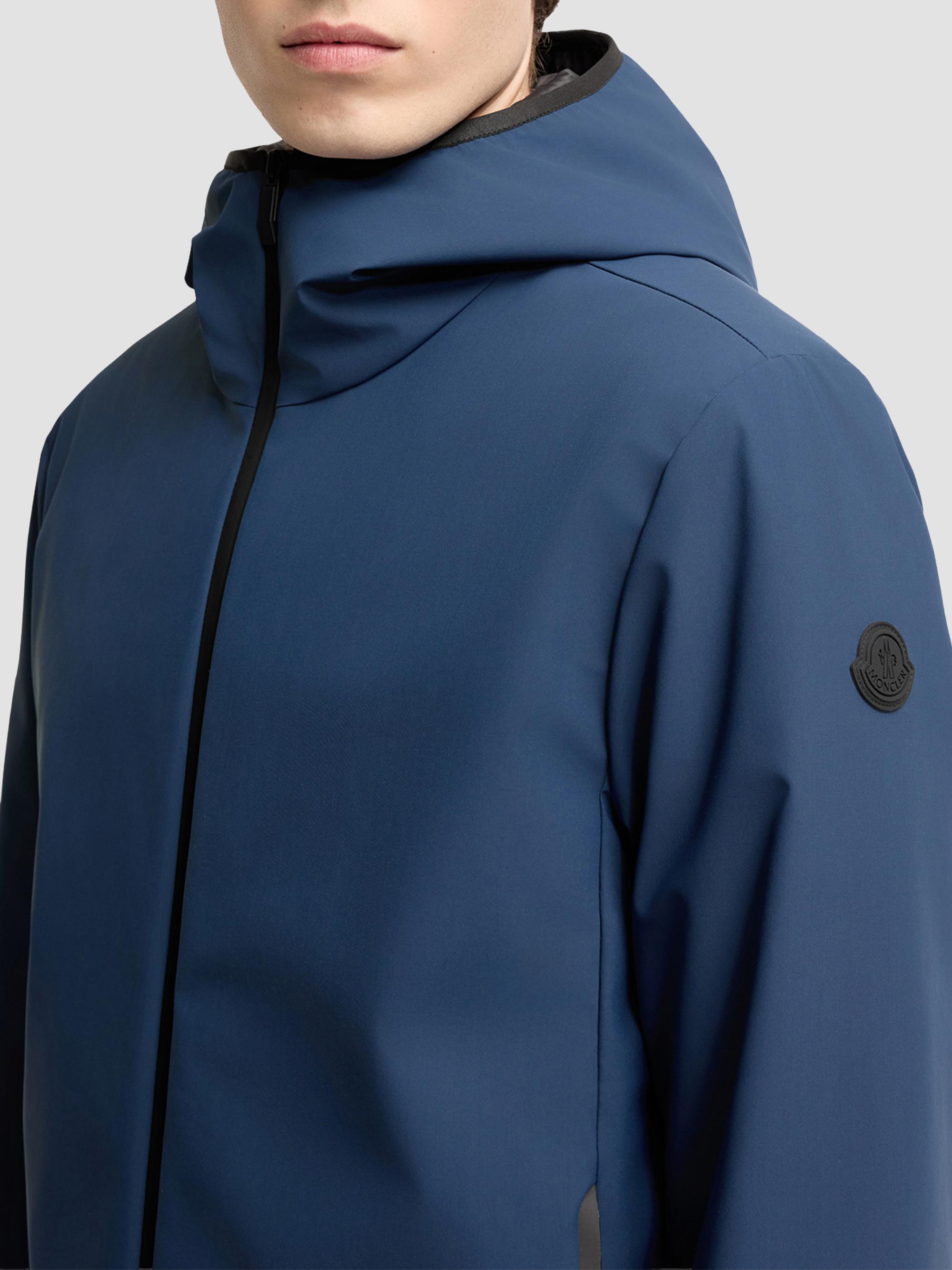 Moncler Men's Ciampolin Puffer Jacket with Hood - Navy Blue | Thumbnail 4