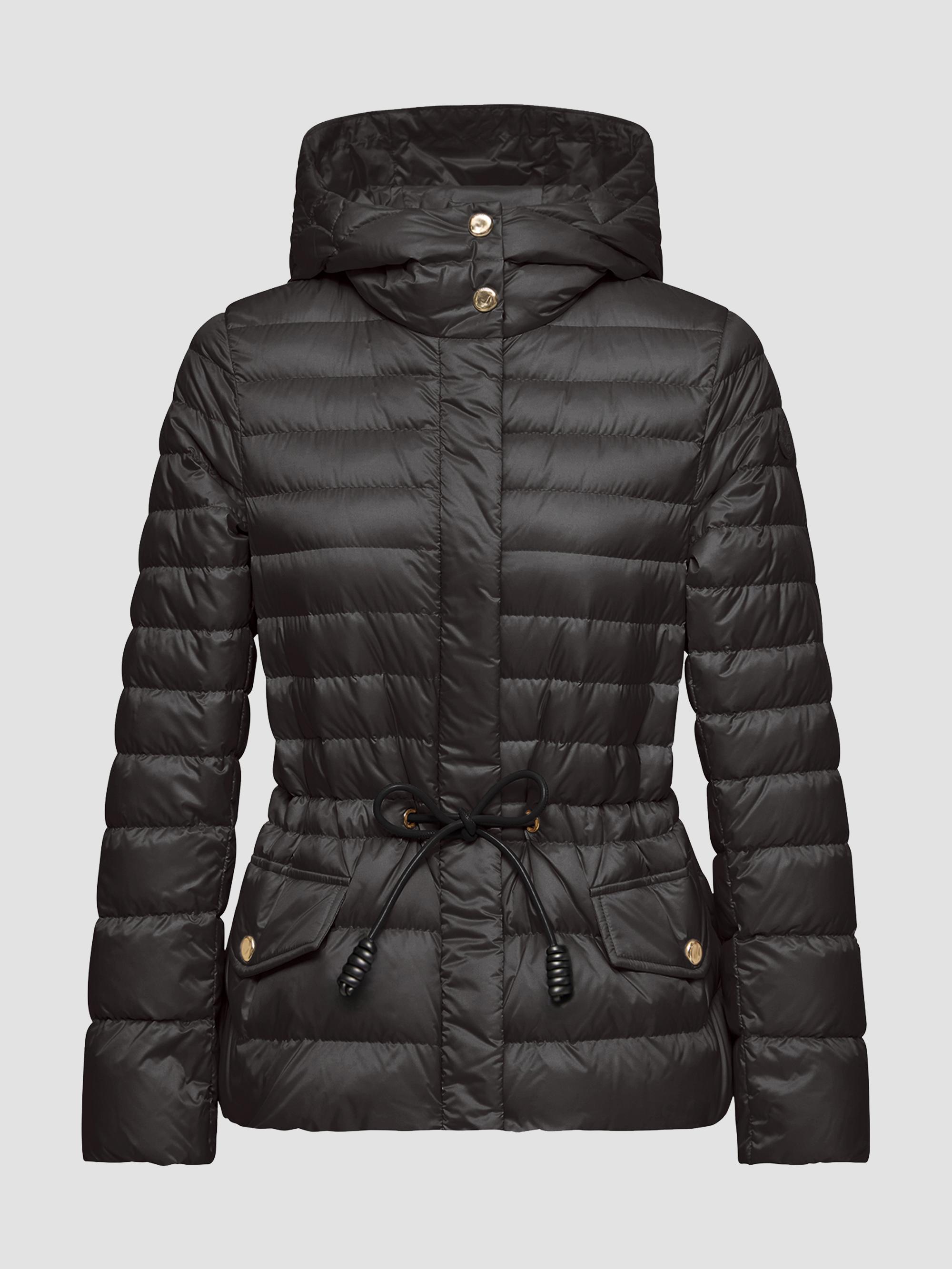 Moncler Women's Raies Puffer Coat with Hood - Black
