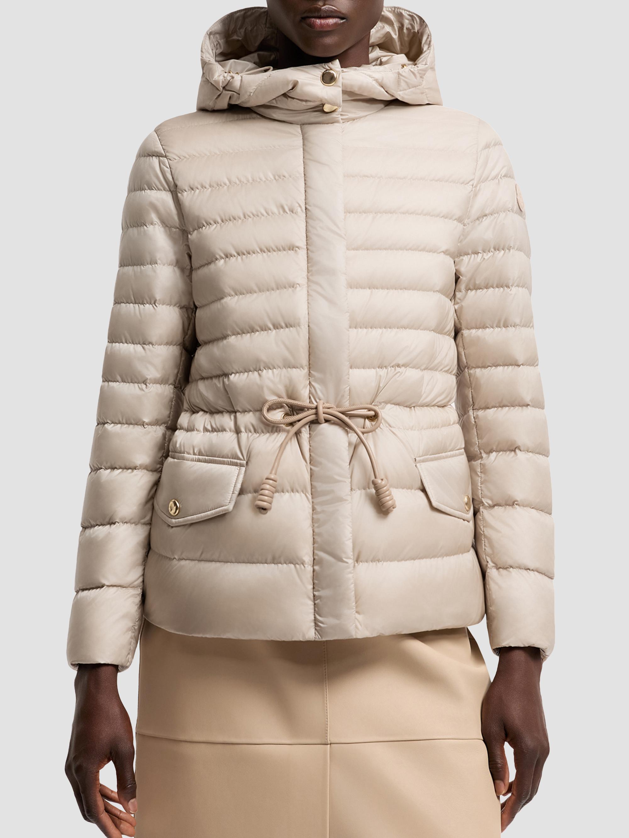 Moncler Women's Raies Puffer Coat with Hood - Light Beige | Thumbnail 2