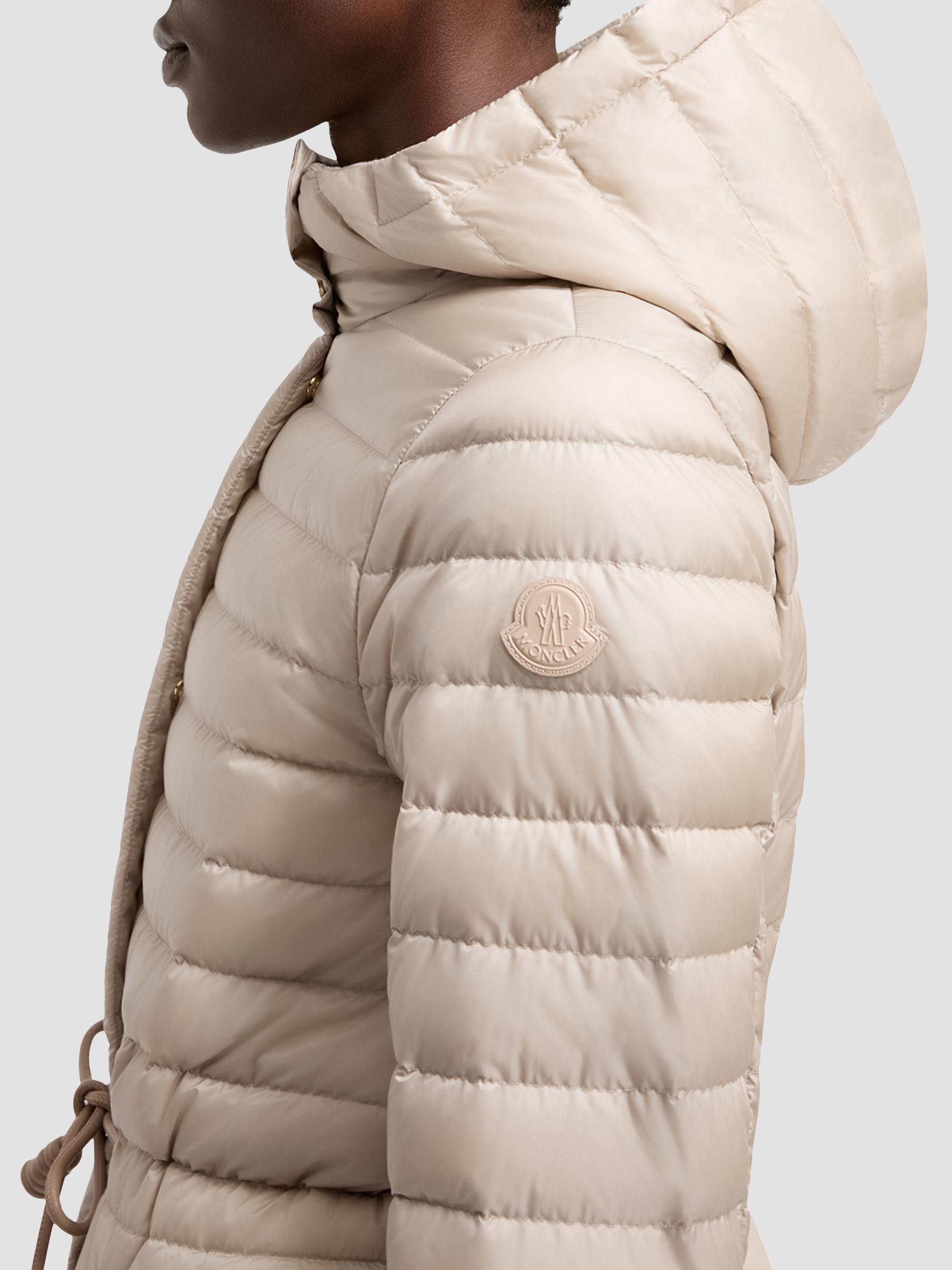Moncler Women's Raies Puffer Coat with Hood - Light Beige | Thumbnail 4