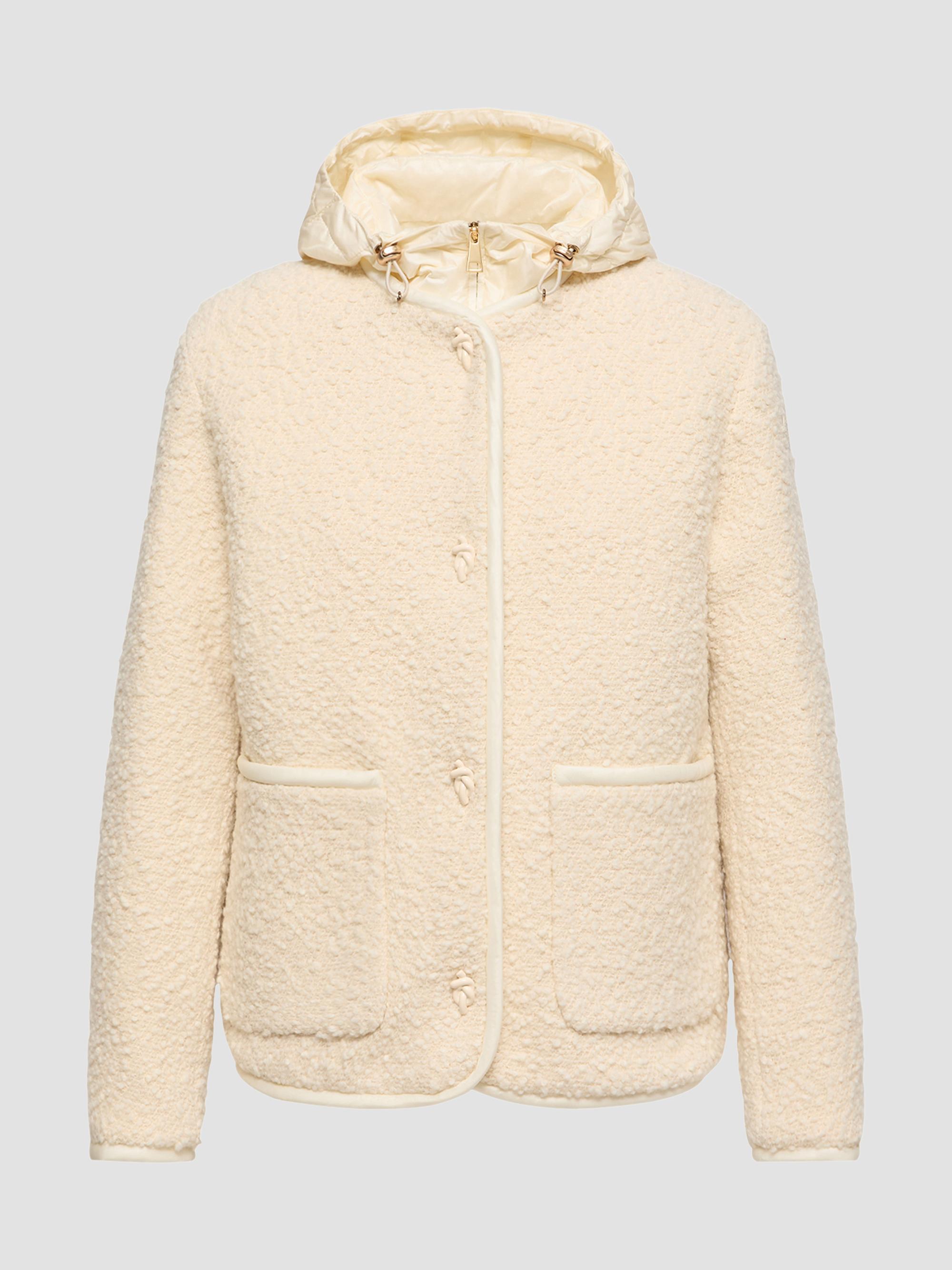 Moncler Women's Hylesine 3-in-1 Puffer Coat in Wool and Cotton Blend - White