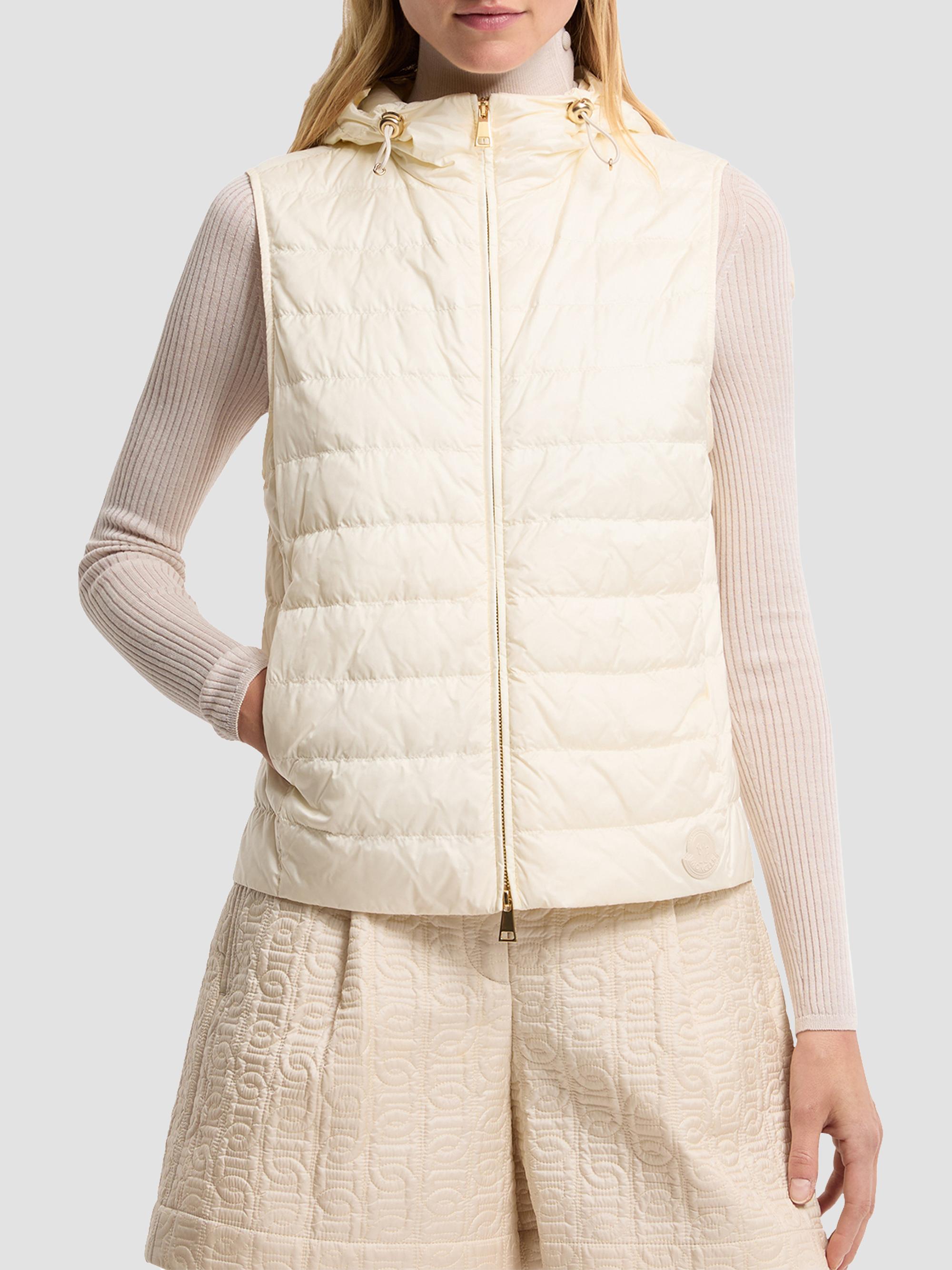 Moncler Women's Hylesine 3-in-1 Puffer Coat in Wool and Cotton Blend - White | Thumbnail 4