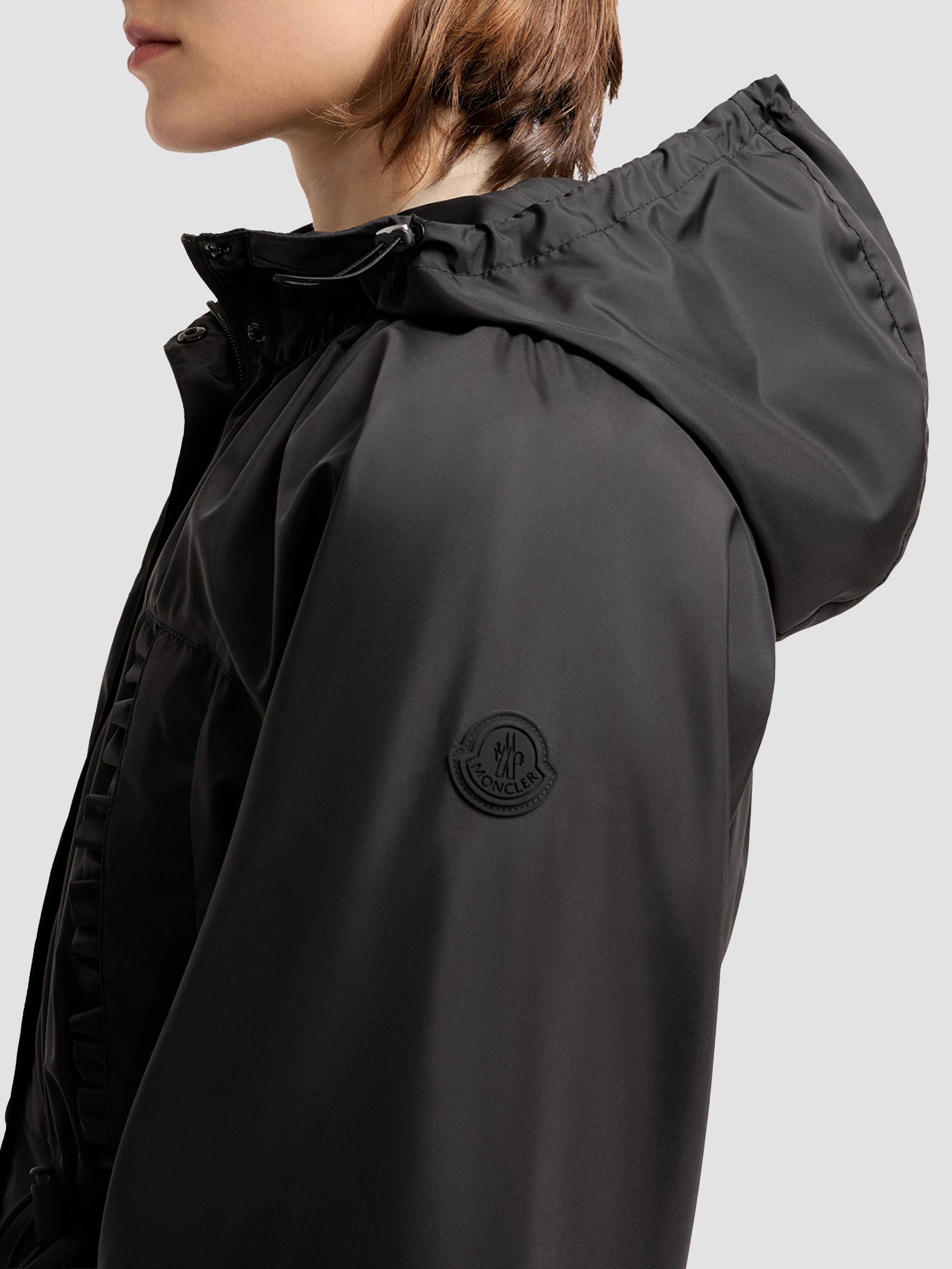 Moncler Women's Imaginaire Short Parka Coat in Canvas - Black | Thumbnail 4