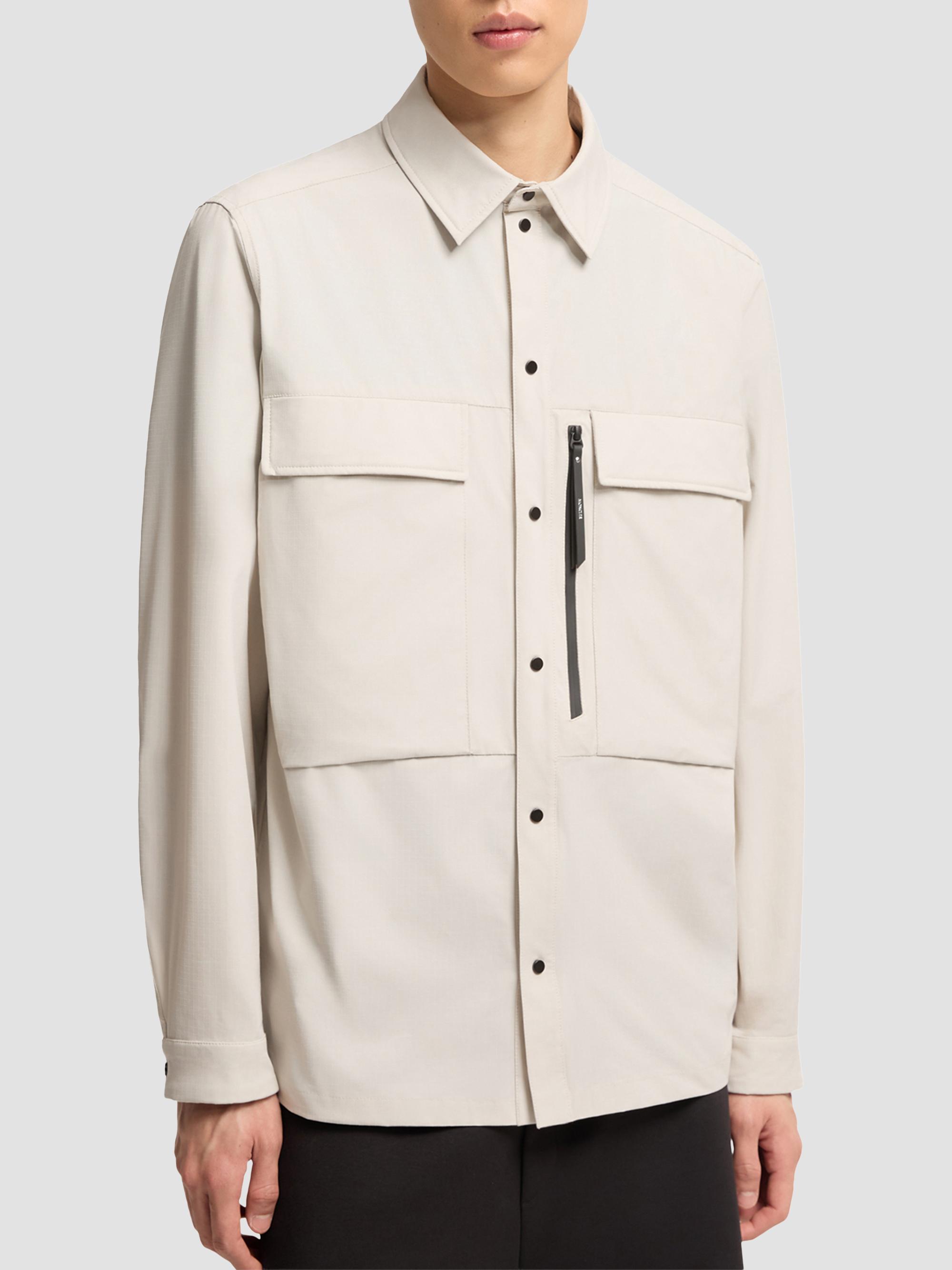 Moncler Men's Zip-Up Shacket - White | Thumbnail 2