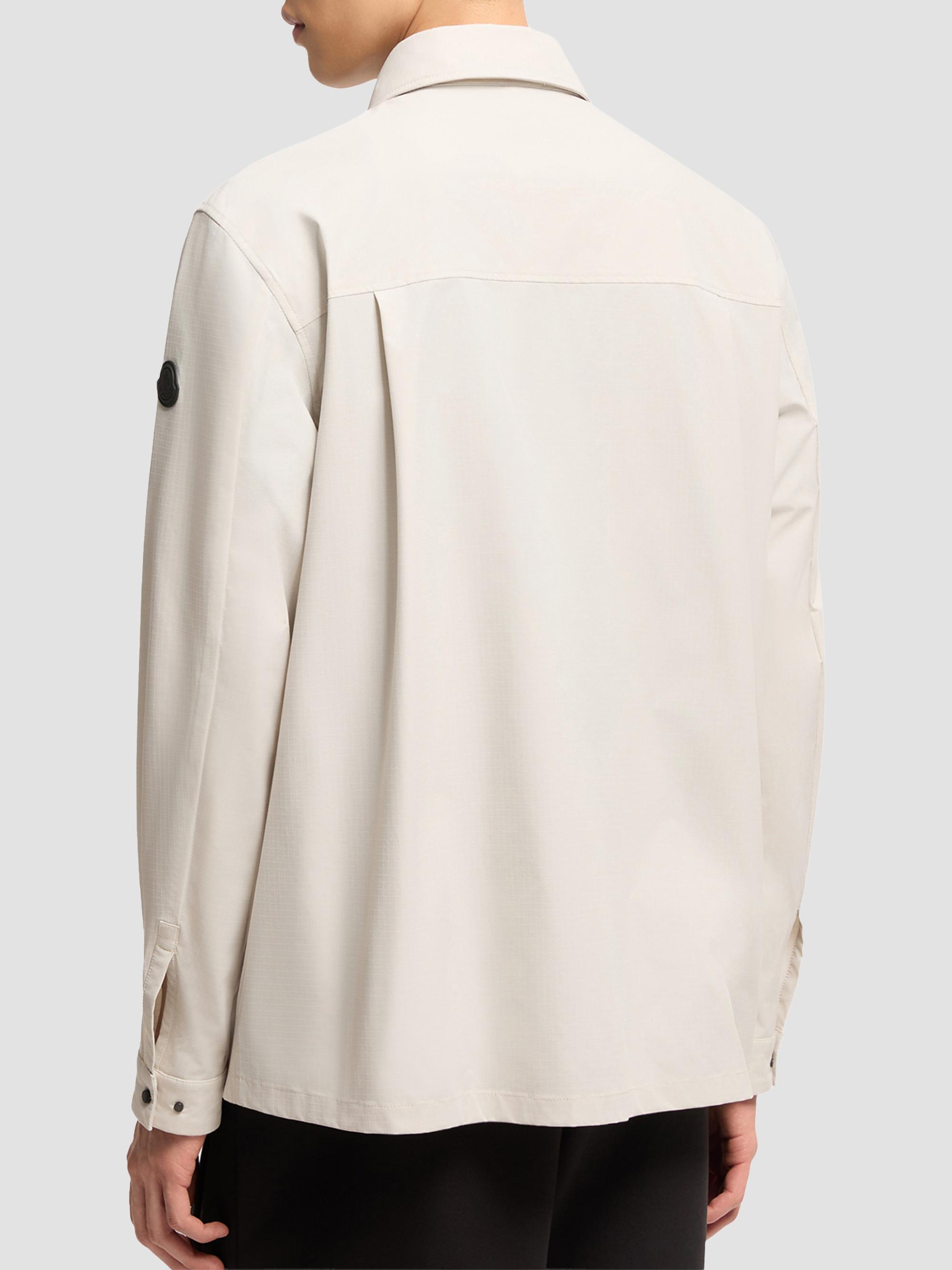 Moncler Men's Zip-Up Shacket - White | Thumbnail 3
