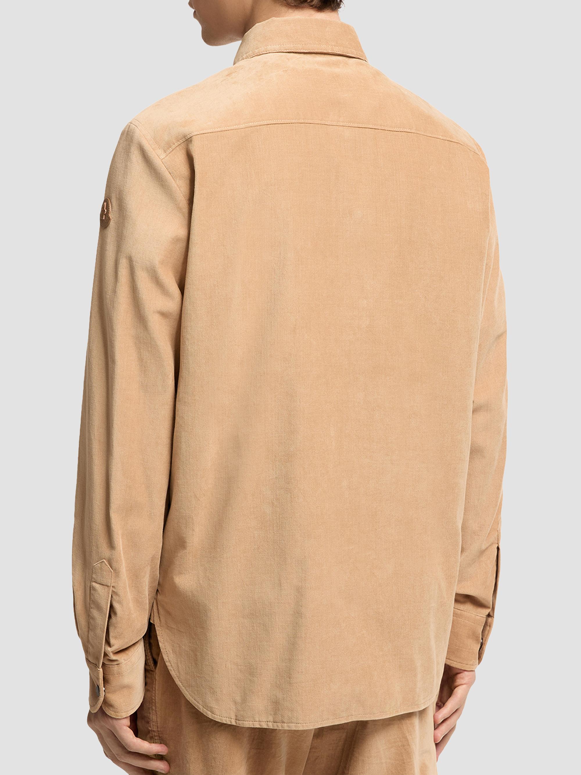 Moncler Men's Shirt in Corduroy - Beige | Thumbnail 3