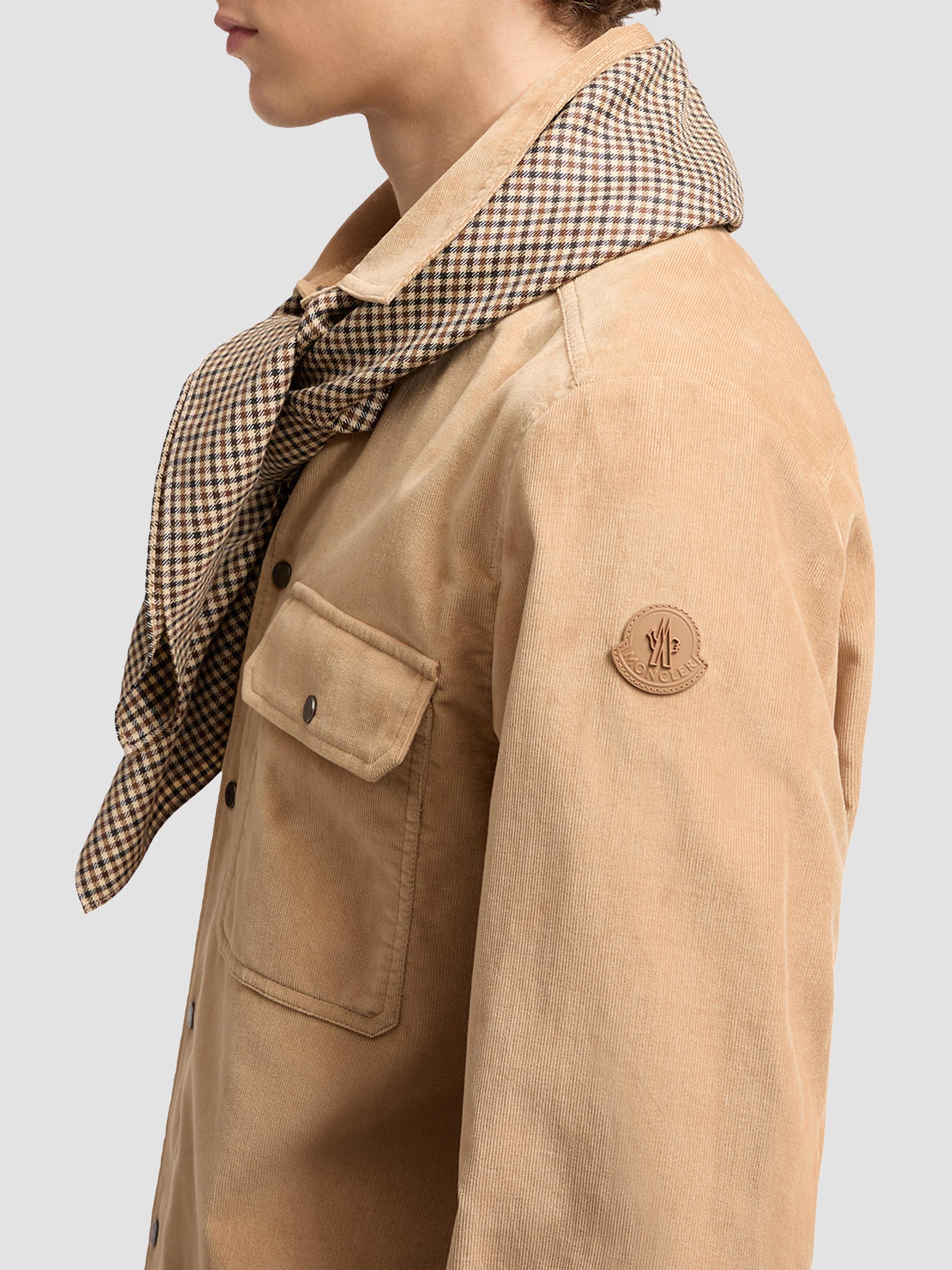 Moncler Men's Shirt in Corduroy - Beige | Thumbnail 4
