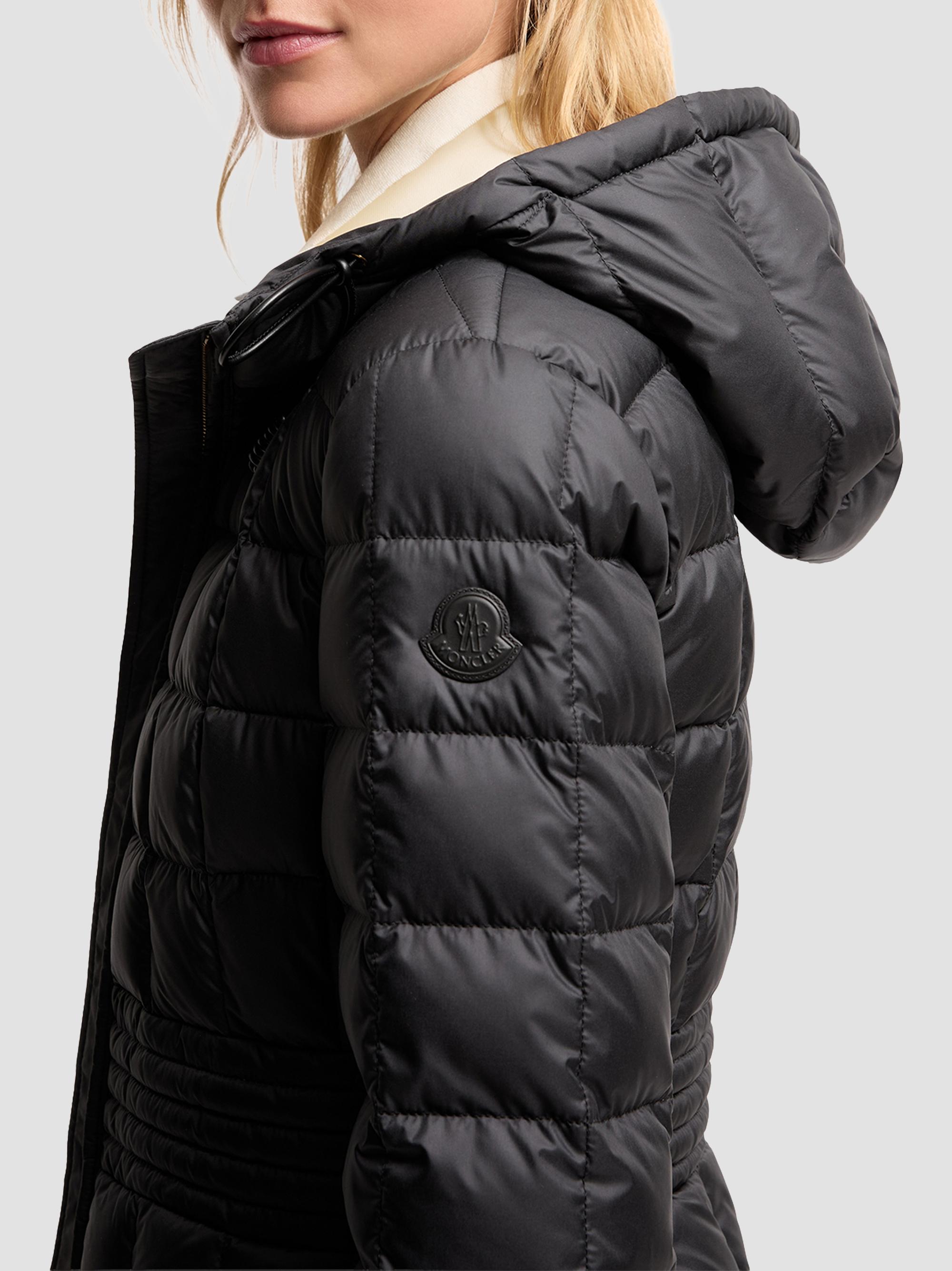Moncler Women's Engoulevent Hooded Puffer Coat - Black | Thumbnail 4
