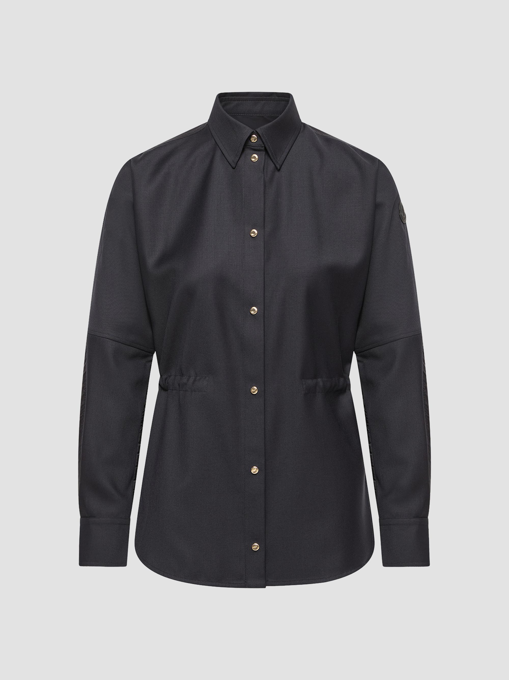 Moncler Women's Shacket in Wool - Dark Blue