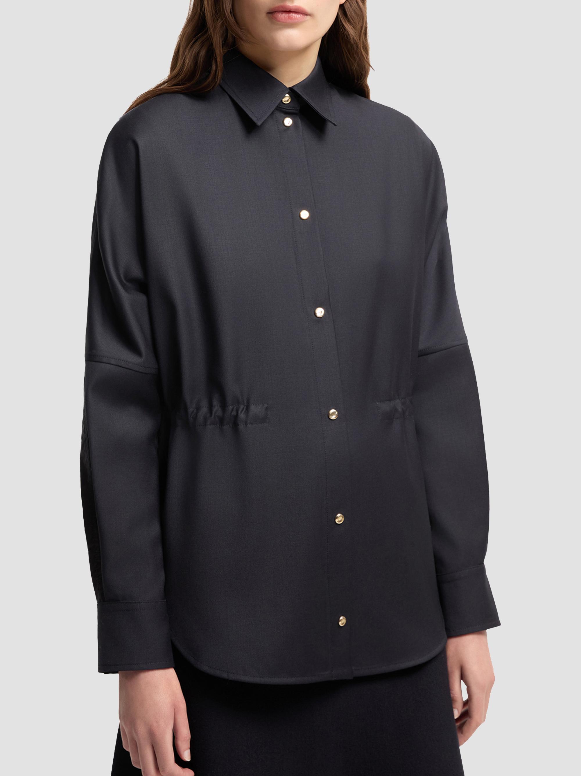 Moncler Women's Shacket in Wool - Dark Blue | Thumbnail 2