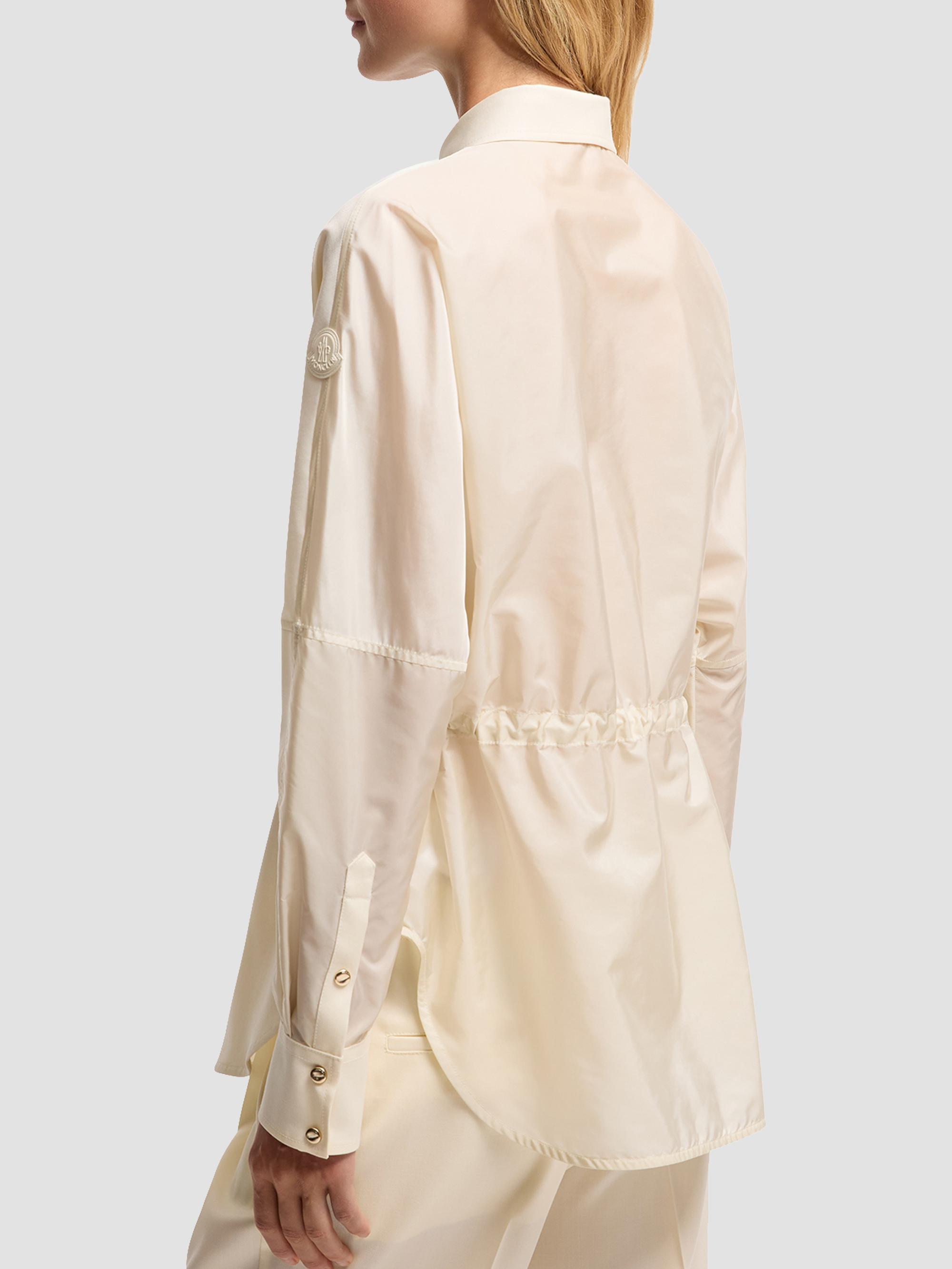 Moncler Women's Shacket in Wool - White | Thumbnail 3