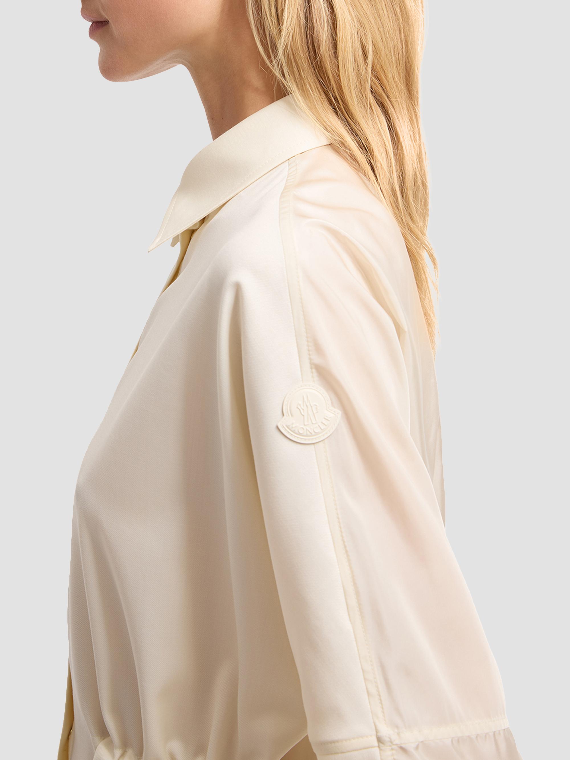 Moncler Women's Shacket in Wool - White | Thumbnail 4