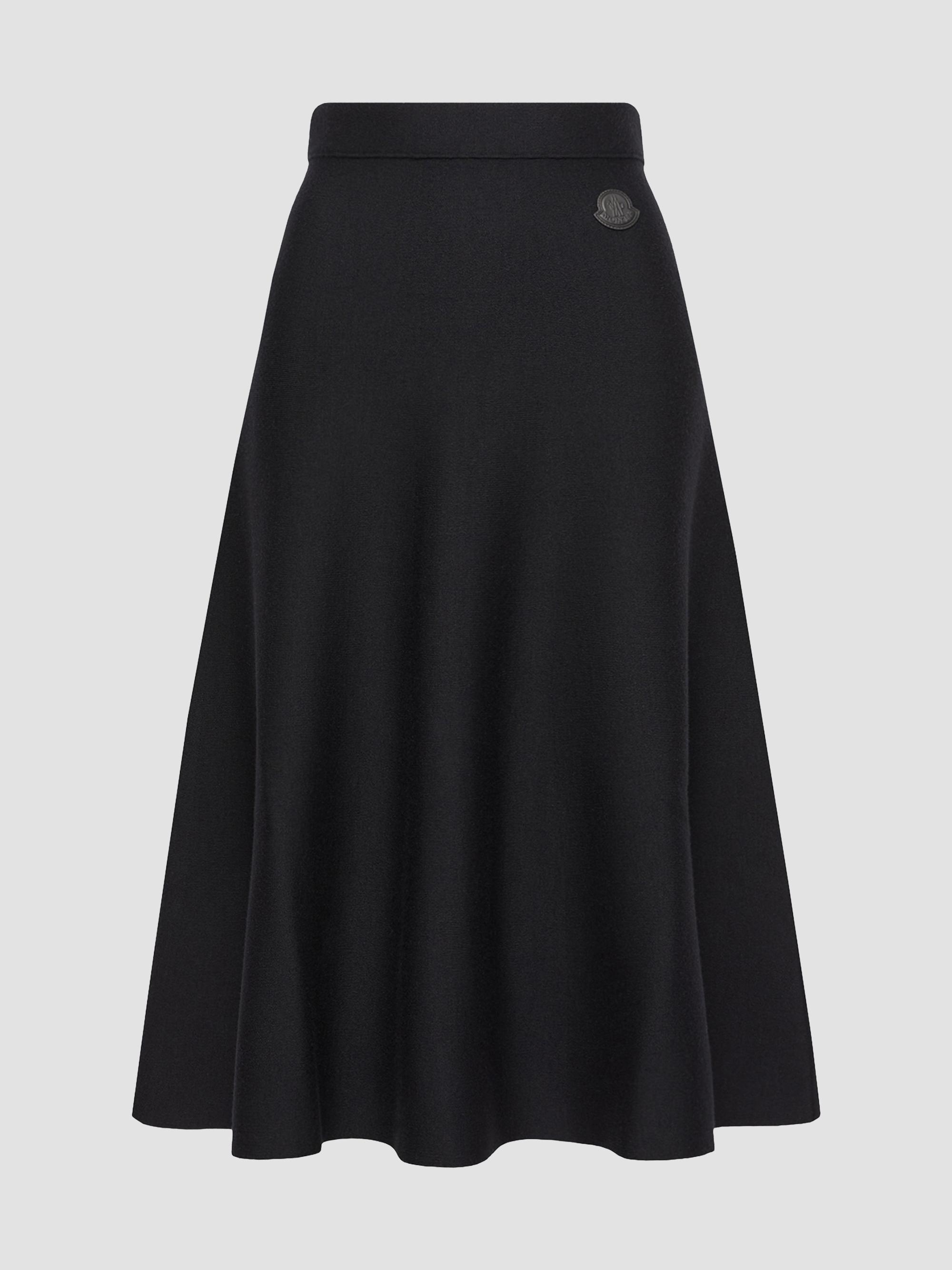 Moncler Women's Skirt in Wool Blend - Dark Blue
