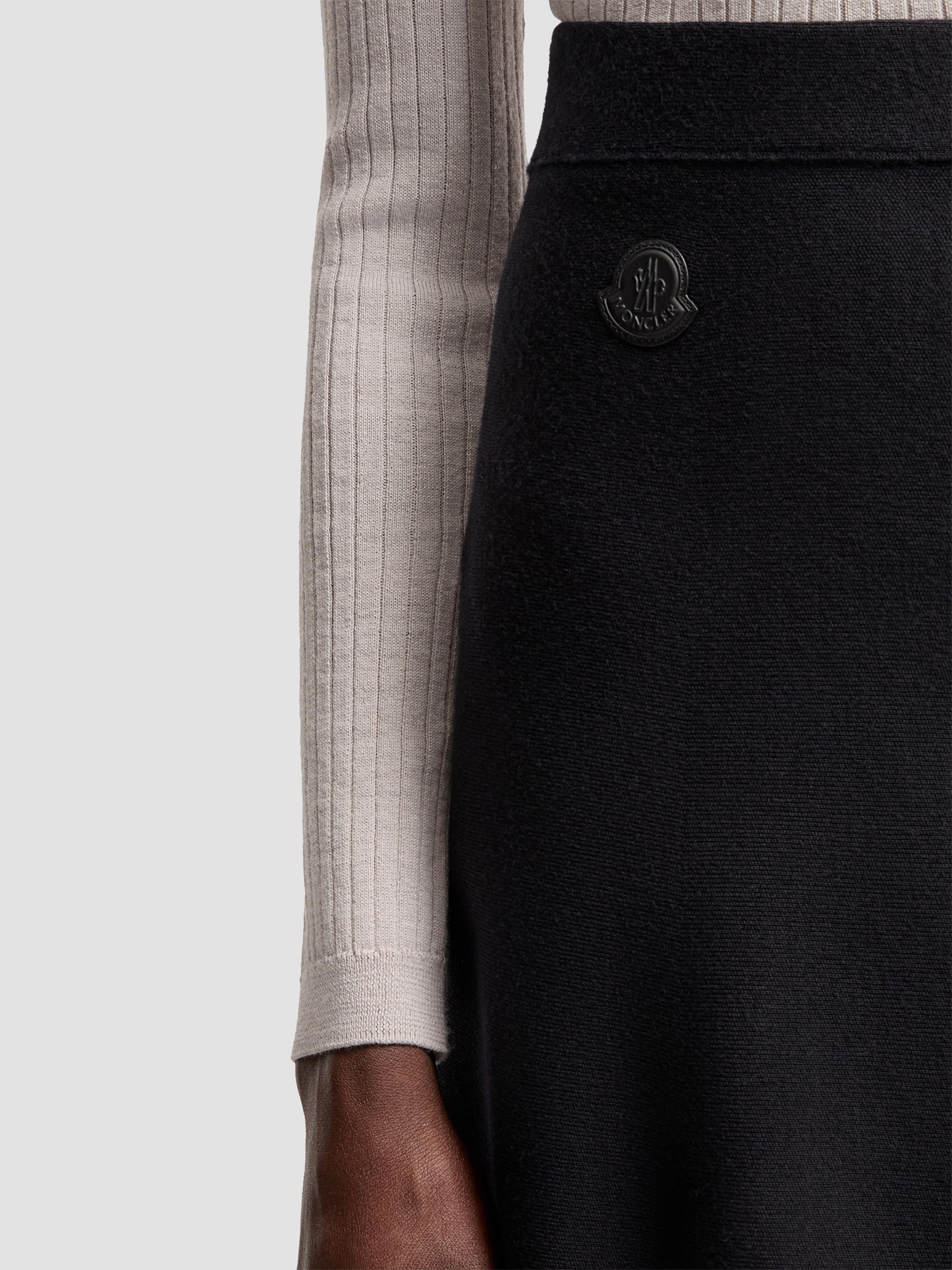 Moncler Women's Skirt in Wool Blend - Dark Blue | Thumbnail 4